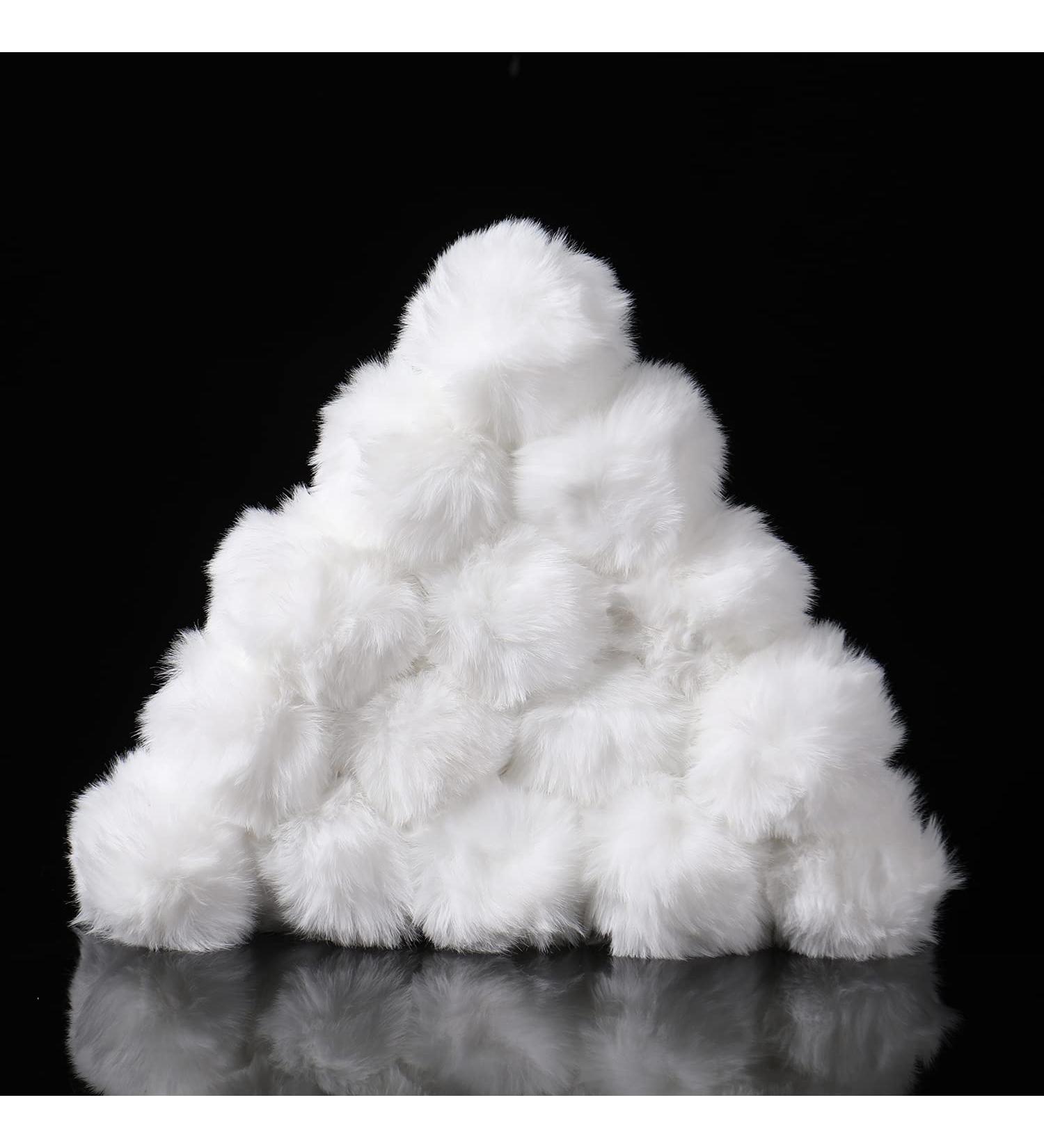 Large White Pom Pom Balls - 3 Inches - 20 Pieces - DIY Crafts Costume Accessory - Buy Online on GoSupps.com
