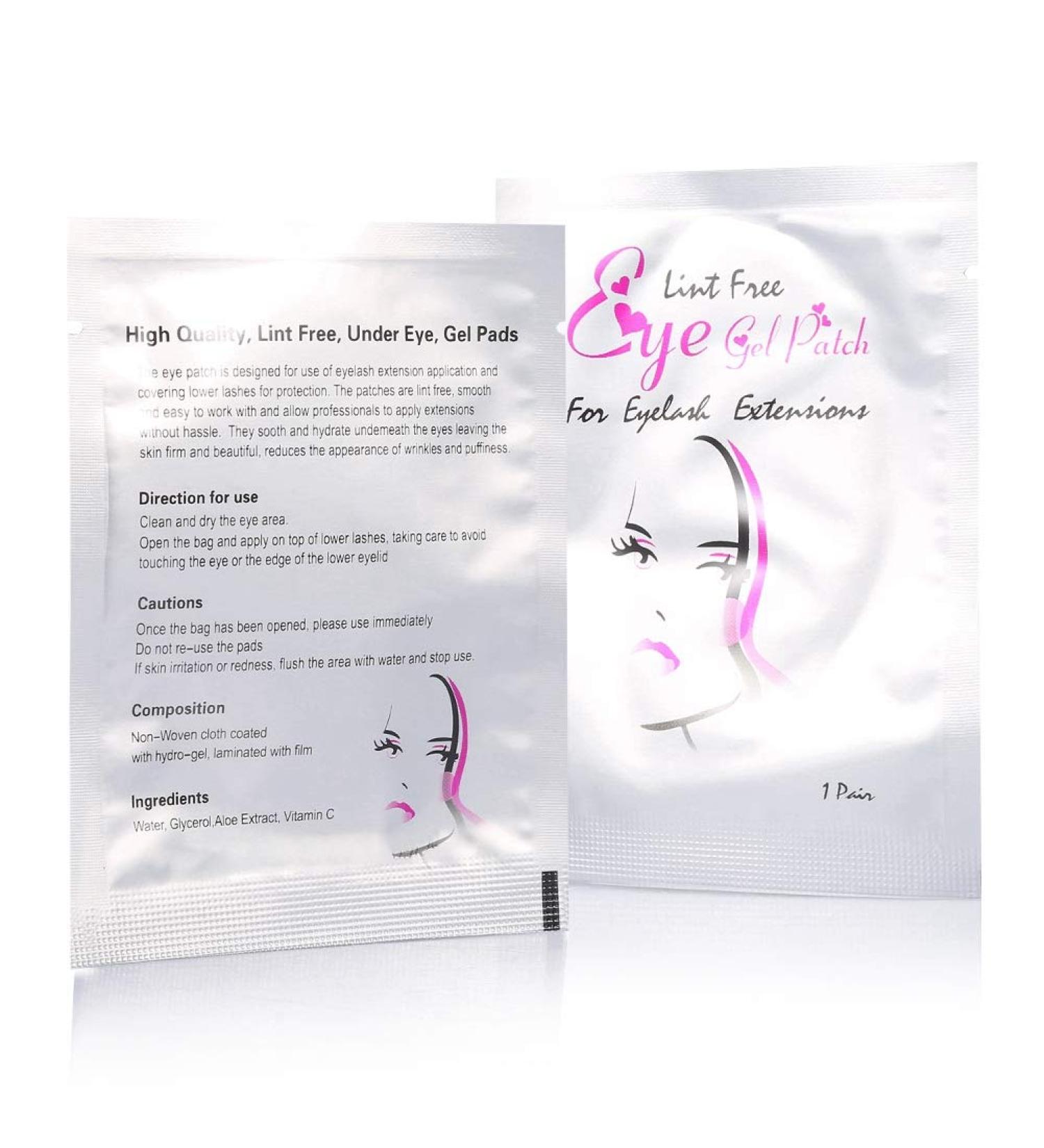 50 Pairs Eyelash Extension Pads | Anti-Aging Under Eye Masks - Lint-Free Gel Eye Pads for Eyelash Transplantation | 5 Colors & 2 Types | High-Quality Silver Beauty Head - Buy Online on GoSupps.com