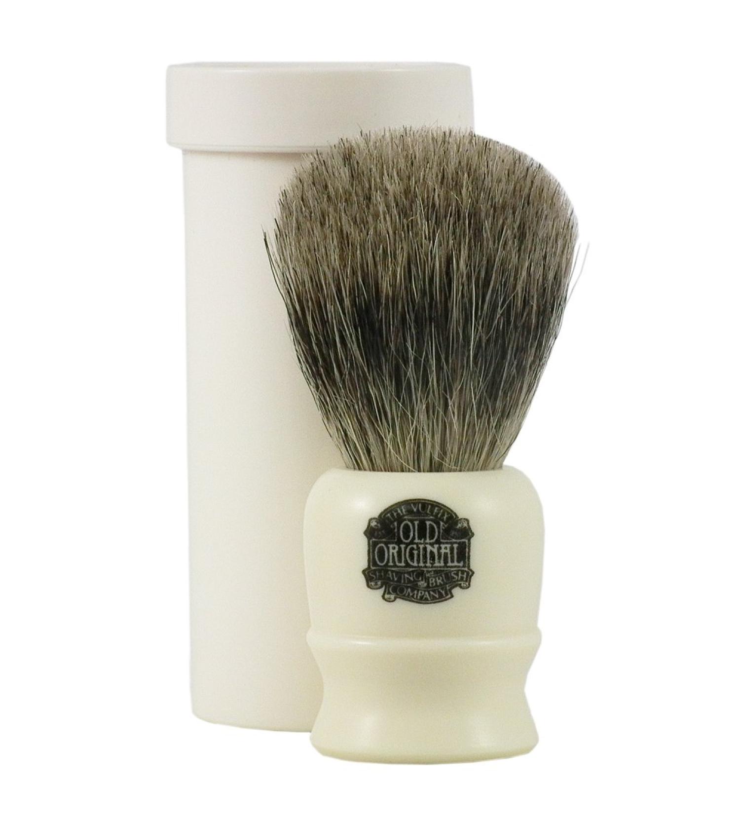 Progress Vulfix Pure Badger Hair Brush - Ivory + Travel Tube