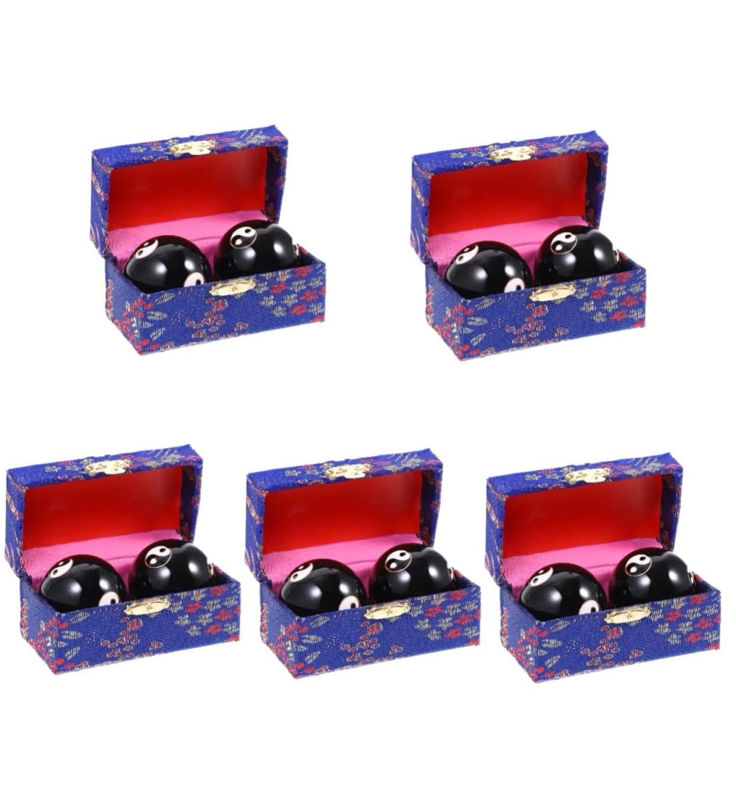 FRCOLOR 10-Pack Massage Globe Stress Balls - Metal Hand Exercise & Fitness Tool for Stress Relief Yoga & Rehabilitation - Buy Online on GoSupps.com