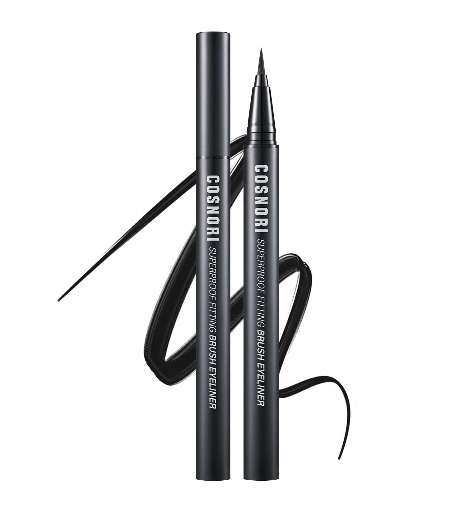 COSNORI Superproof Brush Eyeliner 01 Black - 24h Liquid Pen Eyeliner - Buy Online on GoSupps.com
