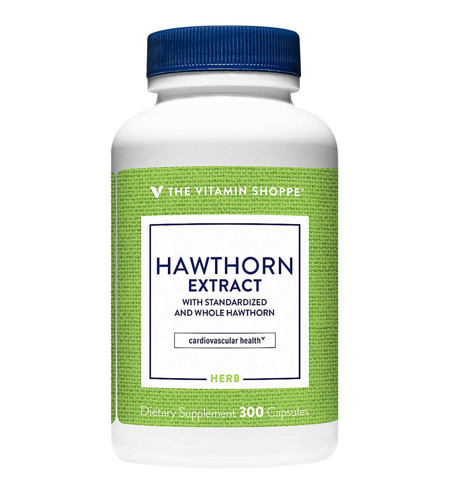 The Vitamin Shoppe Hawthorn Extract with Standardized and Whole (300 Capsules) - Buy Online on GoSupps.com