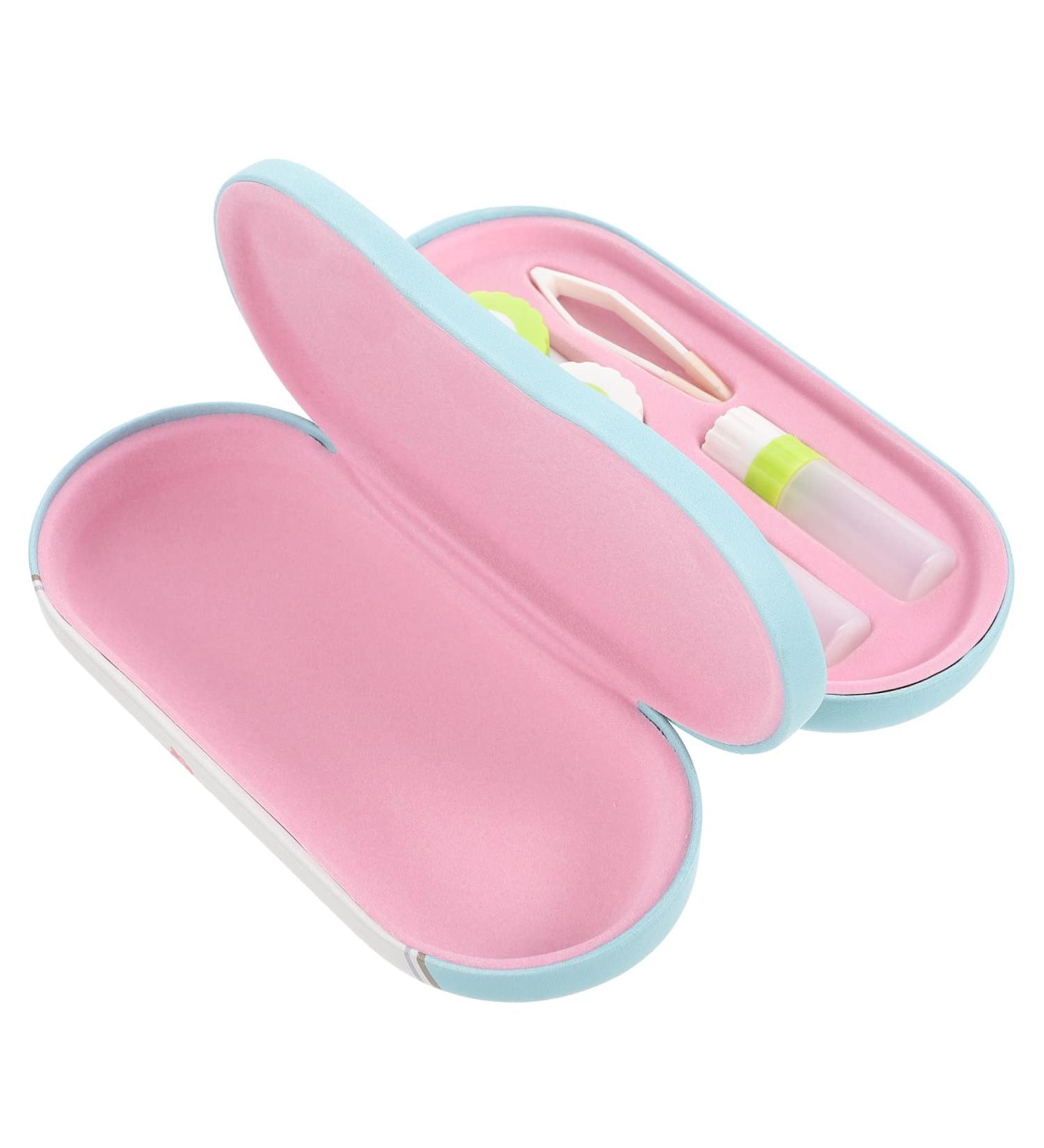 Buy SOLUSTRE Double Layer Glasses Case - Portable Eyeglasses & Sunglasses Organizer Holiday Accessories Dual Use Fogger Design - 16.5x7x5.5CM - Buy Online on GoSupps.com