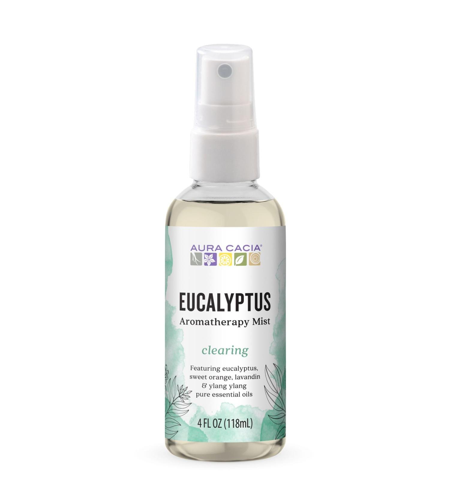 Aura Cacia Room and Body Mist Clearing Eucalyptus 4 Fluid Ounce Eucalyptus 4 Fl Oz (Pack of 1) - Buy Online on GoSupps.com