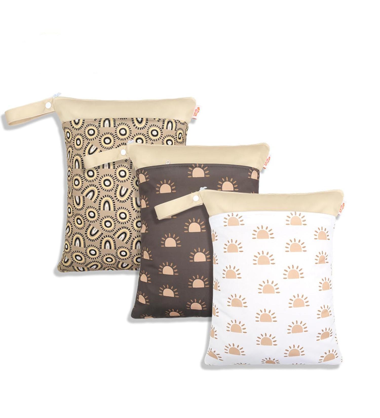 Daysskk 3-Piece Wetbag Set - Waterproof Diaper Bag & Laundry Bag for Kindergarten Girls - Ideal for Daycare Swimming & Travel - 30x40 cm Multiple Patterns - Buy Online on GoSupps.com