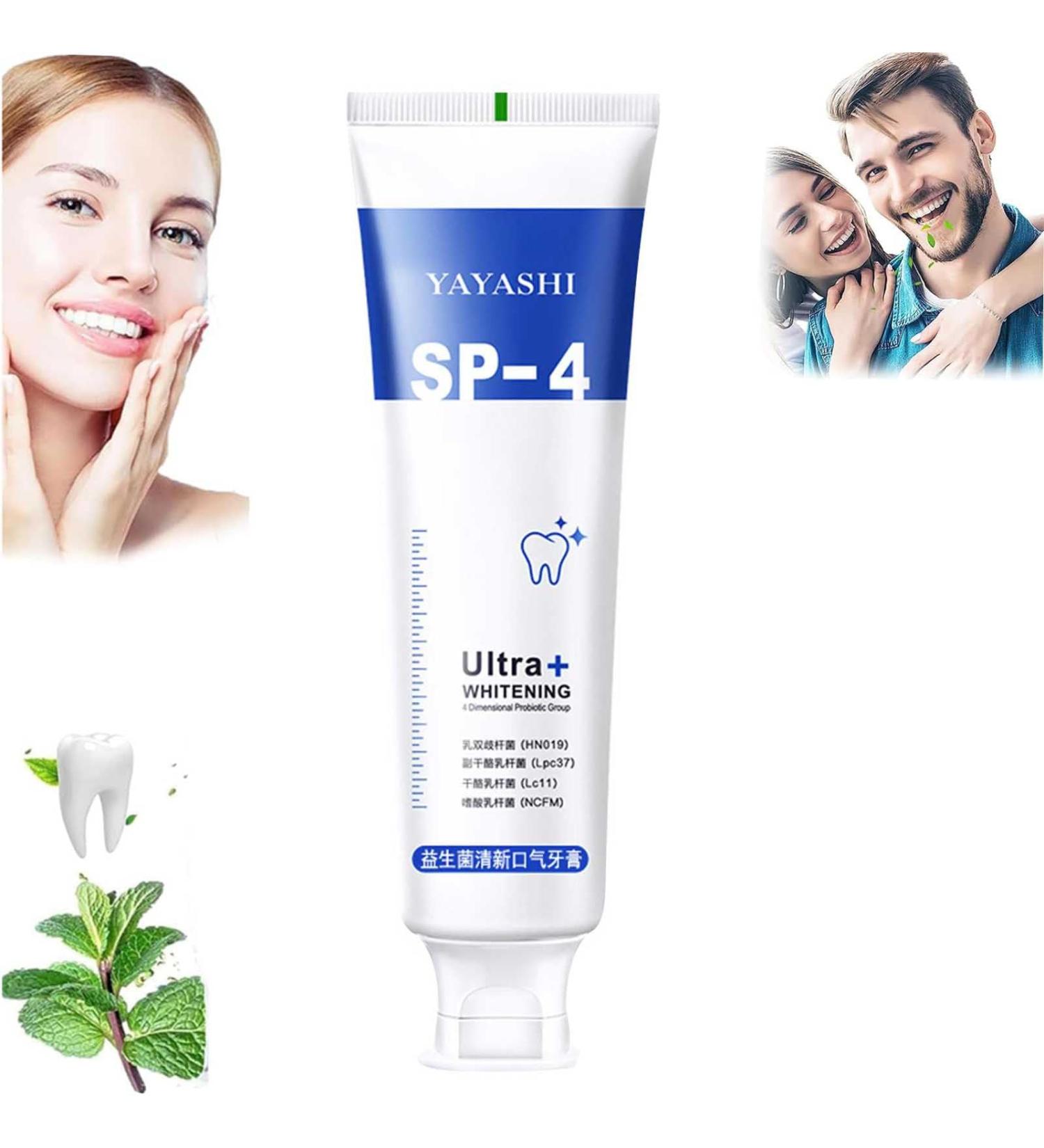 SP-4 Probiotic Toothpaste for Whiter Teeth & Fresh Breath | Complete Dental Care 1 Piece - Buy Online on GoSupps.com