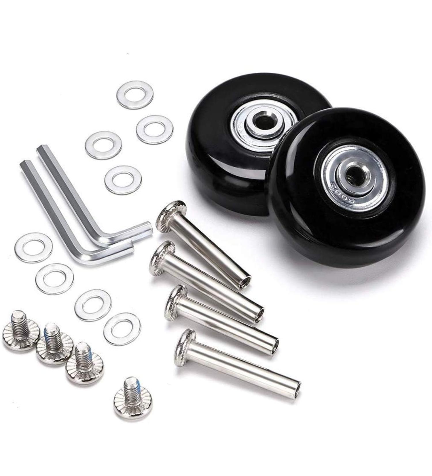 F-ber Suitcase Luggage Wheels Replacement Kit - Set of (2) OD40/45/50/54/60/64mm Wheels - ABEC 608zz Skate Inline Outdoor Skate Replacement Wheels - Multiple Sizes Available - Buy Online on GoSupps.com
