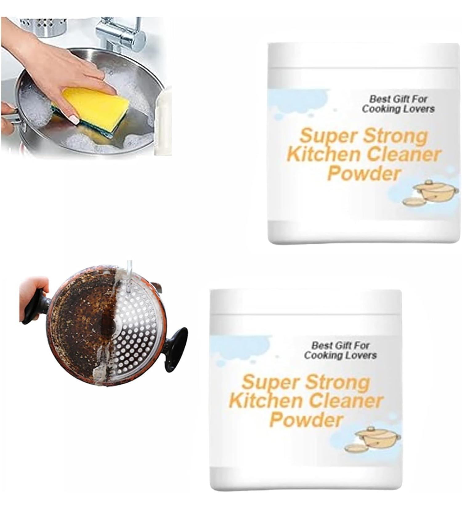 2024 Super Strong Kitchen Cleaner Powder - Powerful All-Purpose Stainless Steel Degreaser & Stain Remover for Heavy Duty Cleaning - Buy Online on GoSupps.com