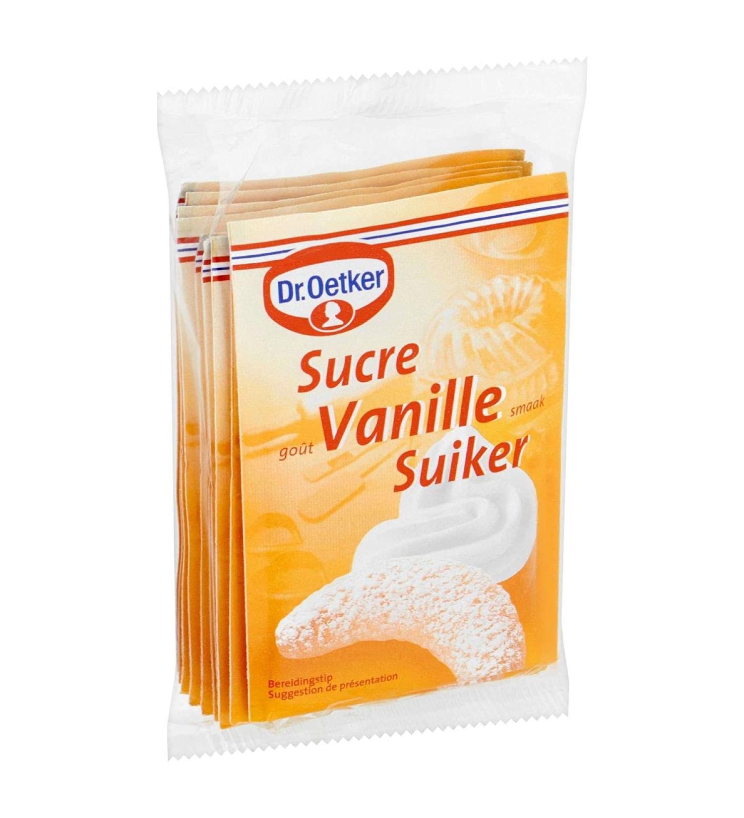 DR. OETKER Vanilla Sugar 10 bags of 8 gr/bag (Suiker met vanillesmaak) | Case of 7 (70 bags total)