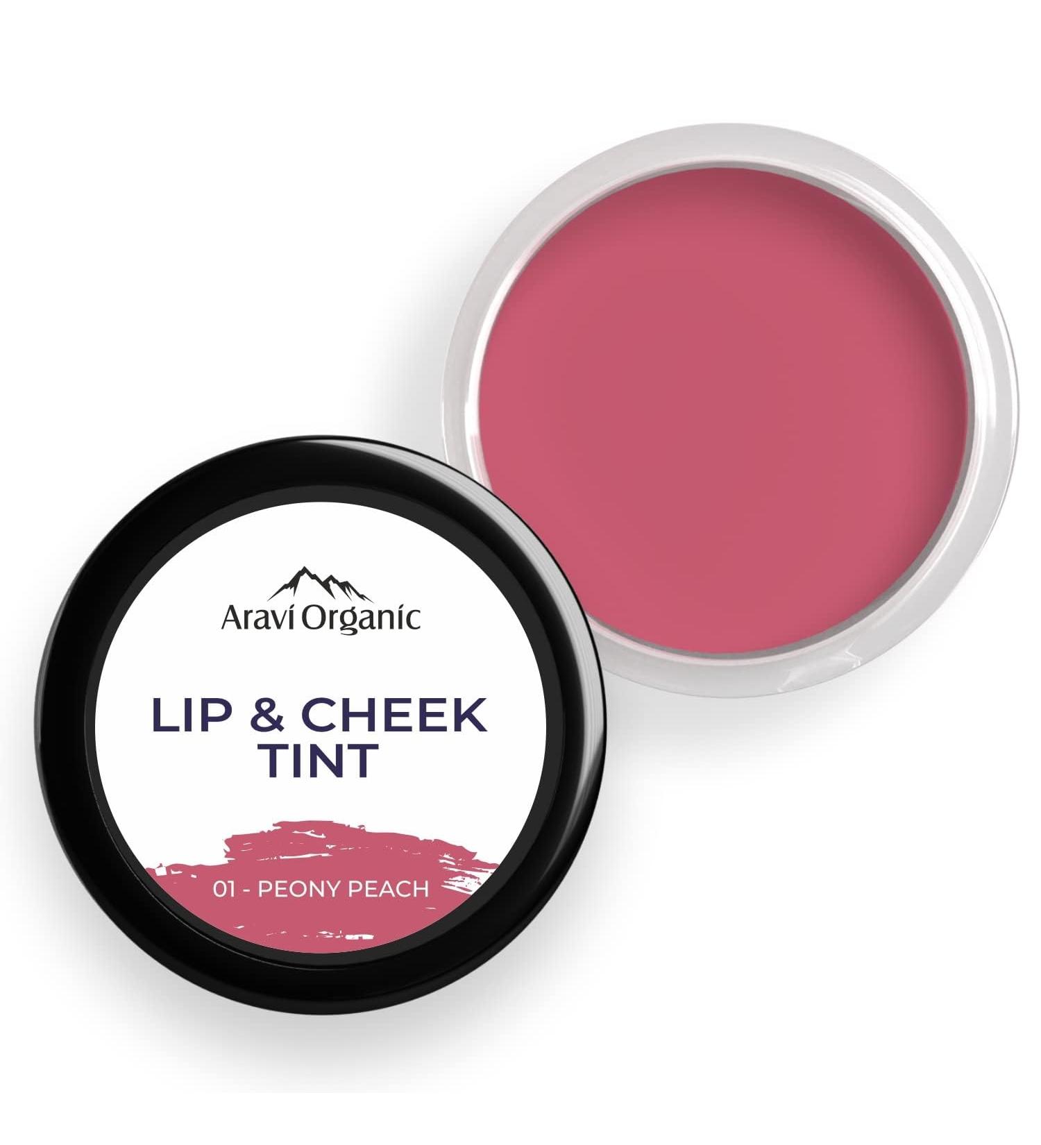 Buy Vegan Peony Peach Lip Cheek & Eye Tint Balm - Long Lasting Enriched with Vitamin E | 25g | International Shipping - Buy Online on GoSupps.com