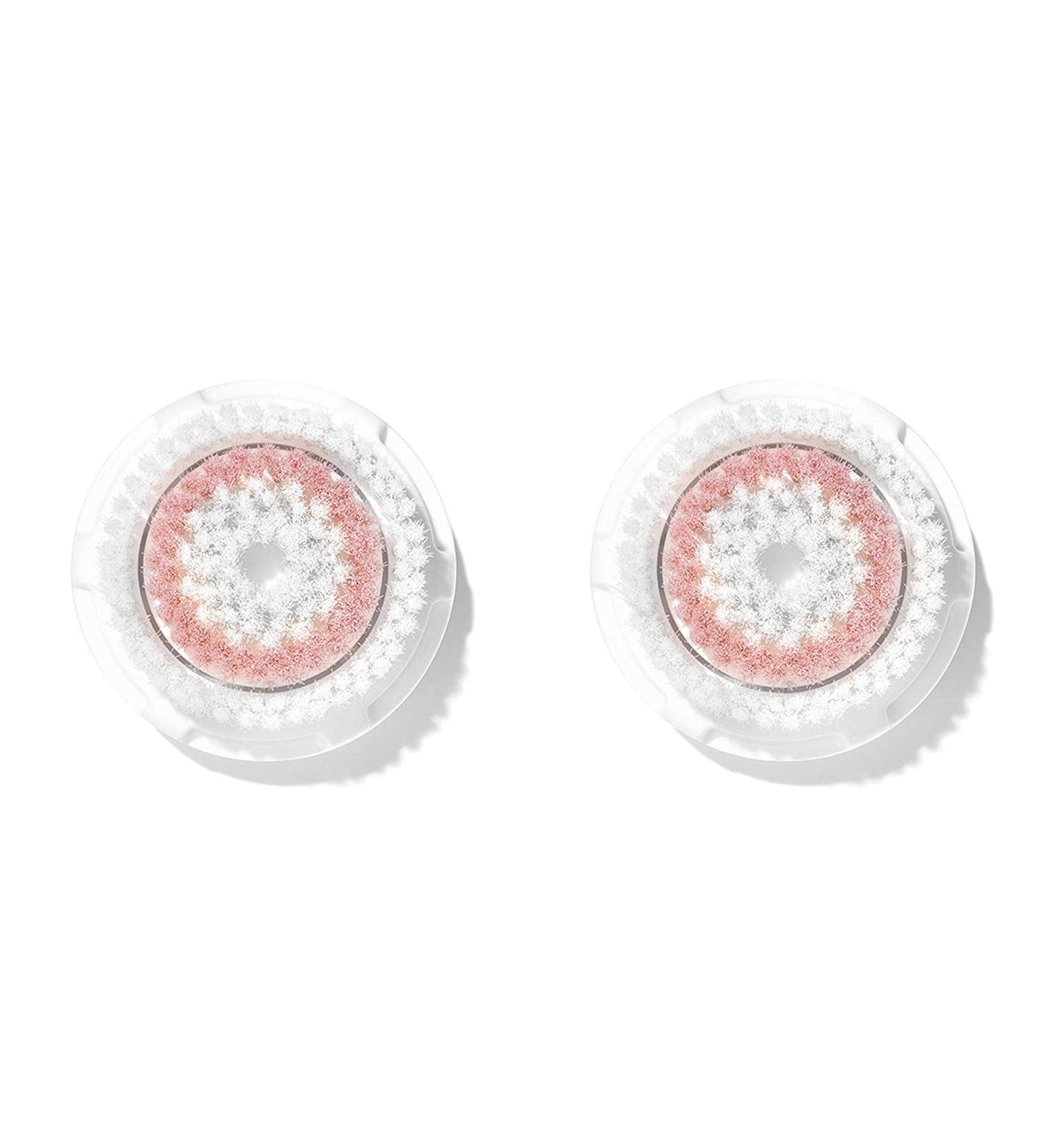 Clarisonic Radiance Facial Cleansing Brush Head Replacement - Skin Brightening for Dull & Sensitive Skin | 2 Count with Travel Bag - Buy Online on GoSupps.com