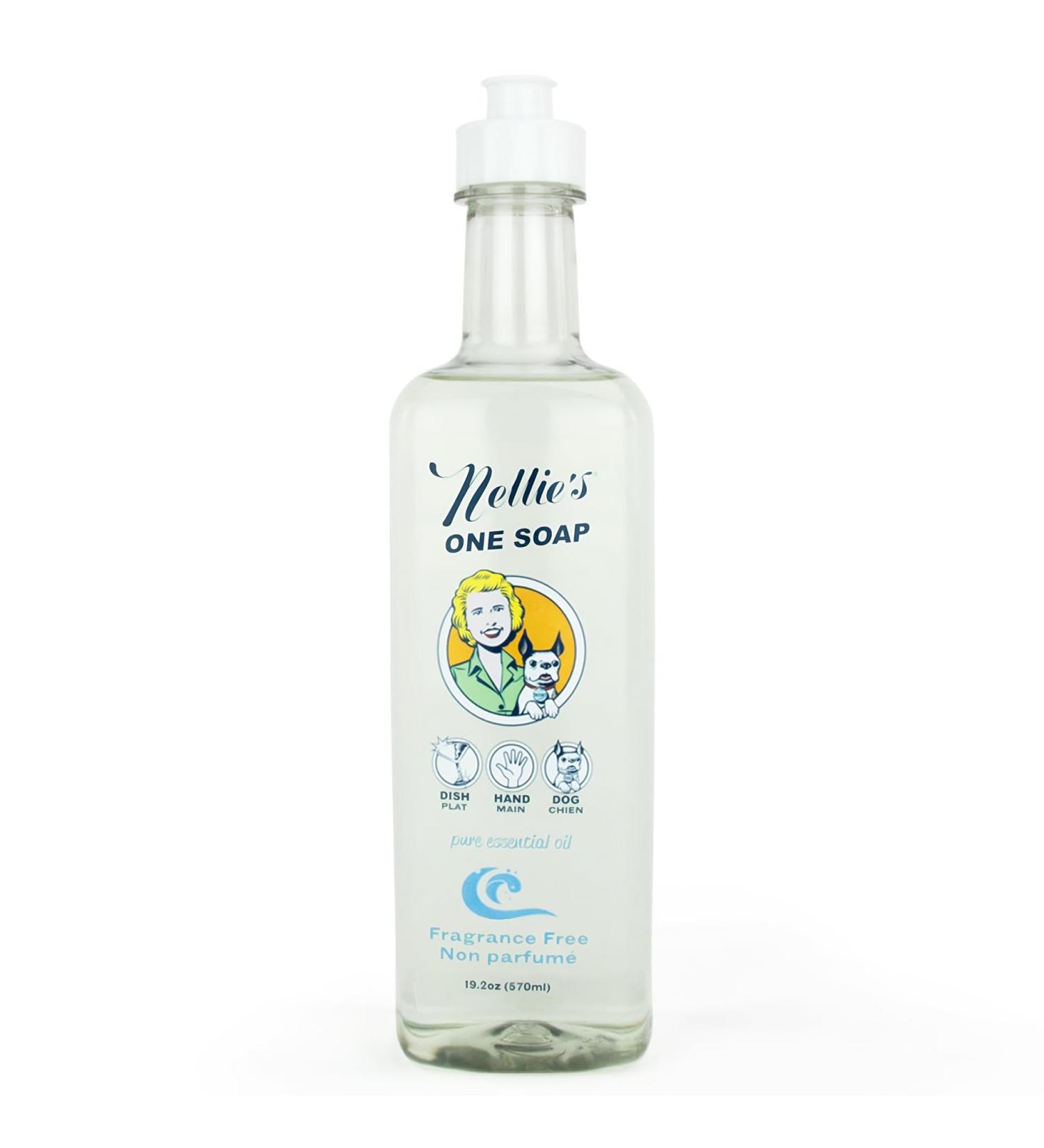 Nellie's All-Natural One Soap - Fragrance Free 19.2 oz | Eco-Friendly & International Shipping - Buy Online on GoSupps.com