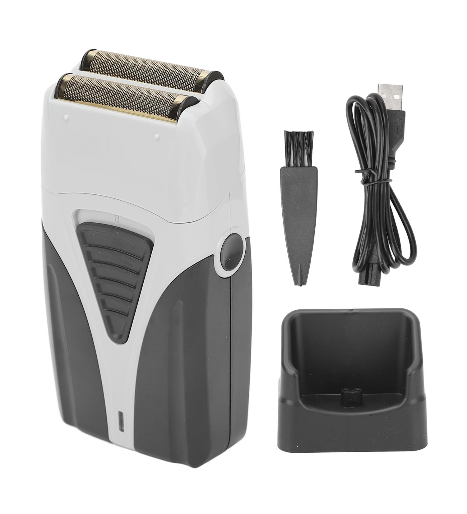 Professional Cordless Hair Trimmers & Beard Grooming Kit - Double Net Aluminium Alloy Clippers (Black & White - Buy Online on GoSupps.com