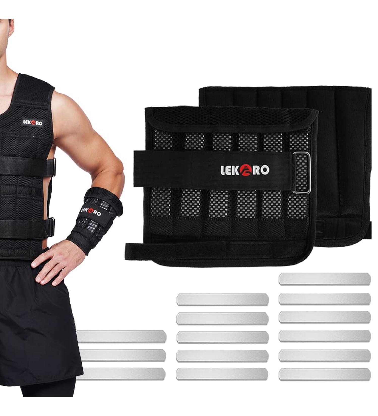 Adjustable Arm Wink Weights - Removable Wrist Weights for Fitness Jogging & Walking - 1 Pair (Up to 3kg) Men & Women - Buy Online on GoSupps.com