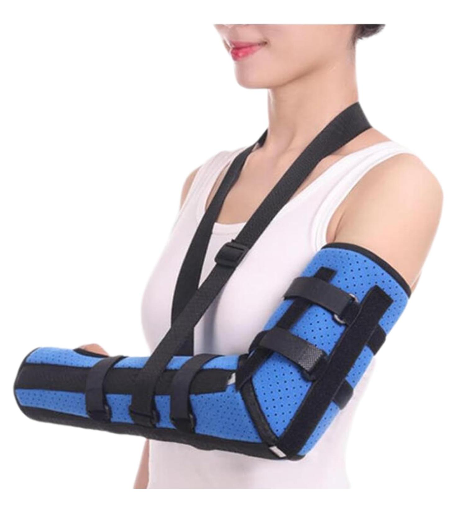 Buy SFKLYU Adjustable Arm Sling for Shoulder Injury - Padded Support Brace for Men & Women (Medium) | International Shipping Available - Buy Online on GoSupps.com