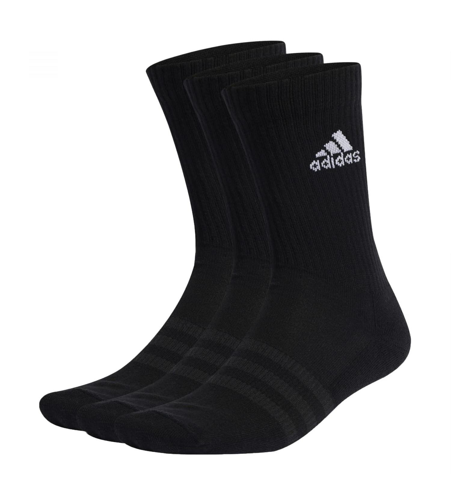Buy adidas Unisex Kids Cushioned Crew Socks - 3 Pairs (EU 31-33) - Black/White | International Shipping Available - Buy Online on GoSupps.com