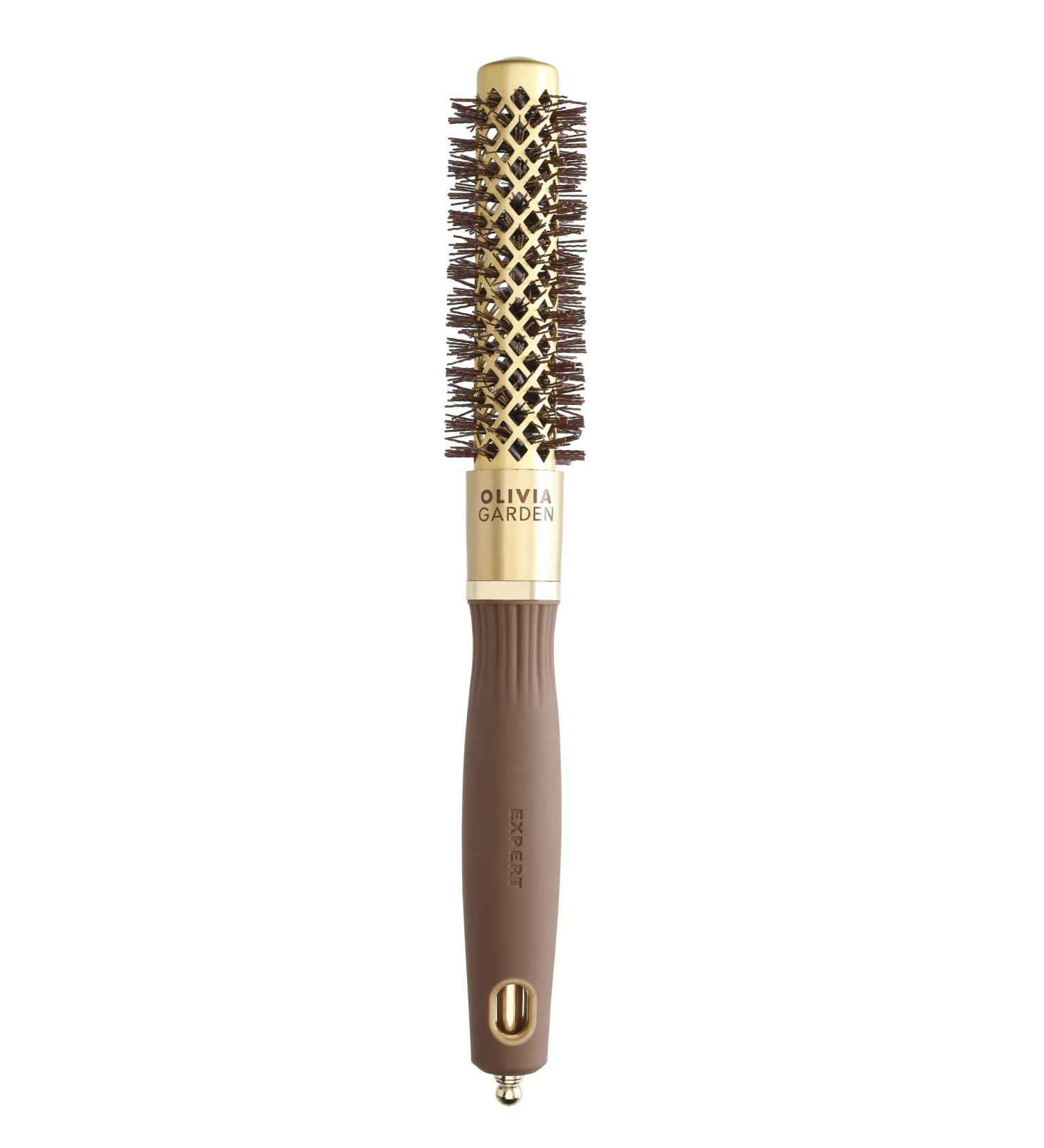 Olivia Garden Expert Blowout Shine Hairbrush - 20mm Gold & Brown | International Shipping Available - Buy Online on GoSupps.com