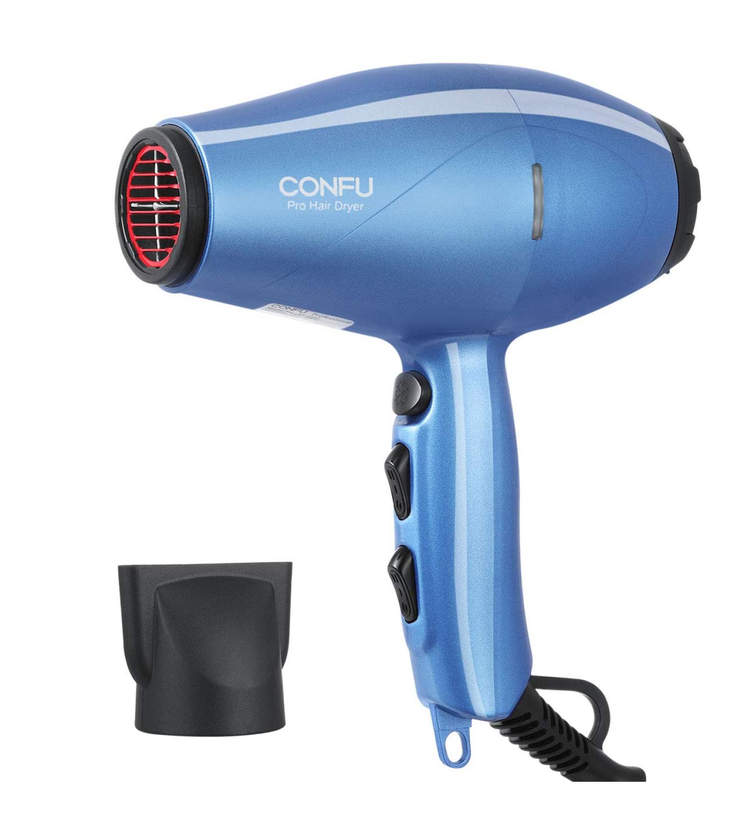 Buy CONFU 1875W MuteDry Lightweight Hair Dryer - Professional Fast Drying 2 Speed/3 Heat Settings Cool Shot - International Shipping Available - Buy Online on GoSupps.com