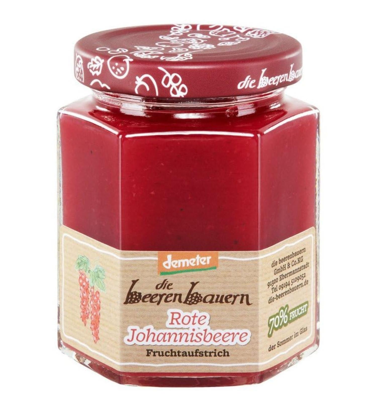 Die Beerenbauern The Berry Farmers Organic Blackcurrant Spread 1 x 200 g