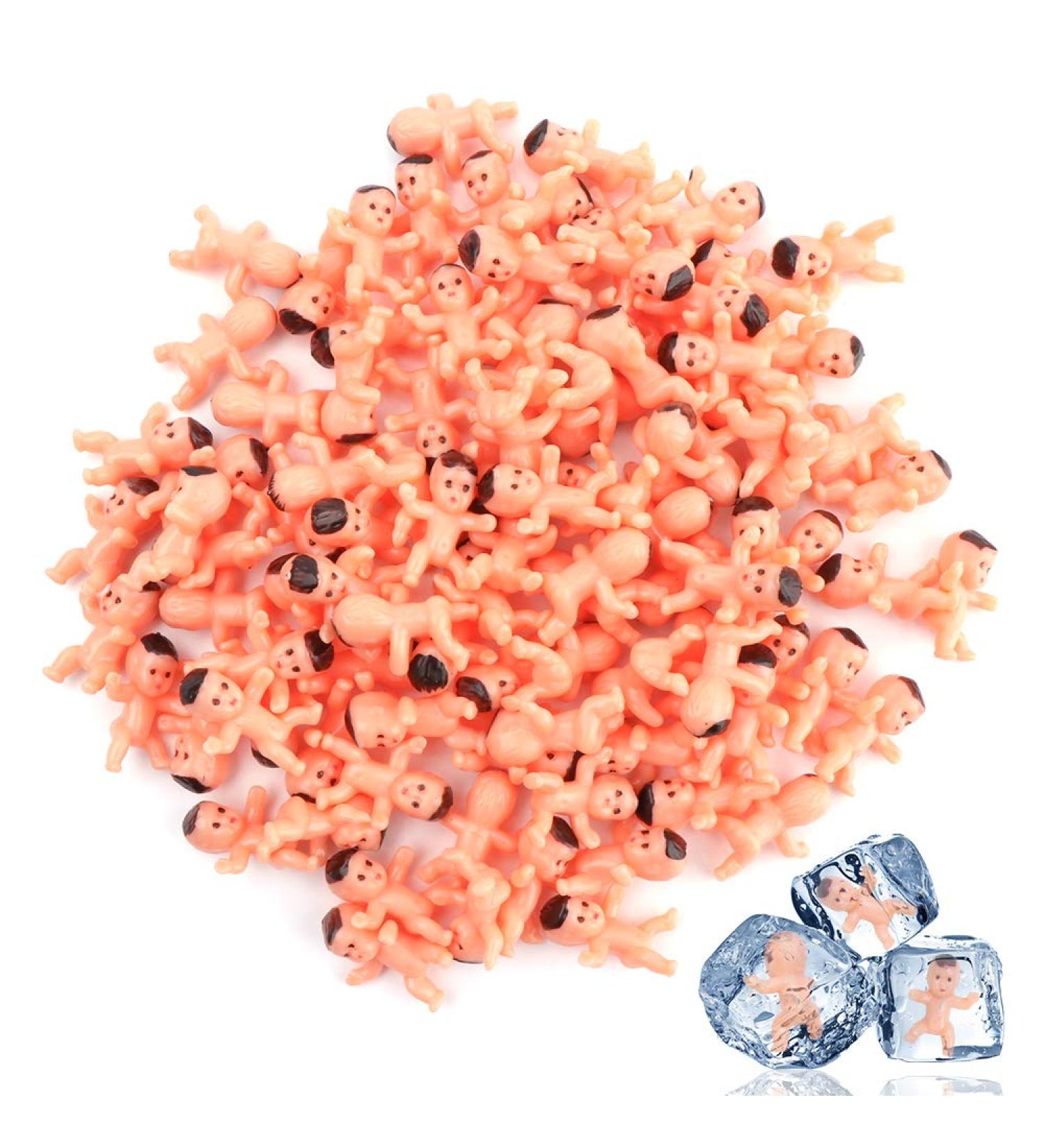 YiliYa Mini Plastic Babies - 100pcs Dolls for Baby Shower Favors Party Decorations & Bath Crafts - Buy Online on GoSupps.com