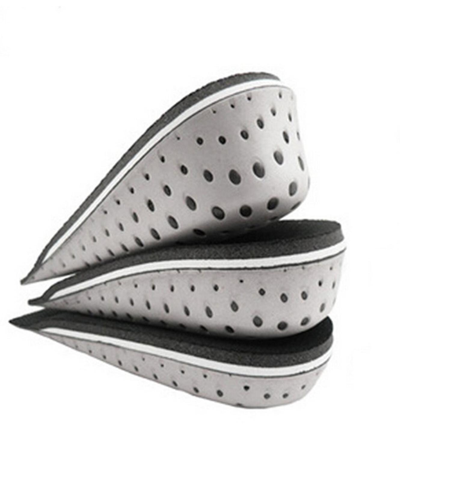 One Pair Hard Breathable Memory Foam Height Increase Insole Invisible Increased Heel Lifting Inserts Shoe Lifts Shoe Pads Elevator Insoles for Men Women (2cm Height)