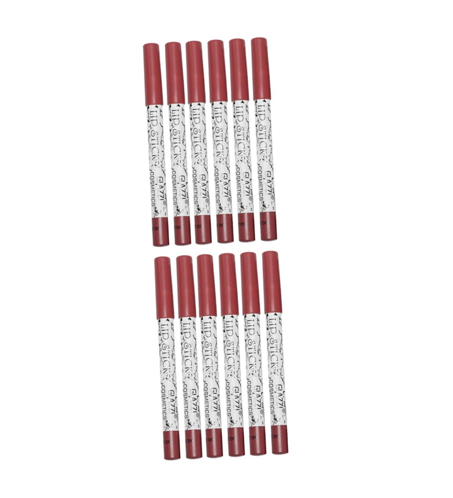 12PCS Waterproof Matte Lip Liner Set - Long-Lasting Lipstick & Eyeliner Makeup Accessories for Women - Buy Online on GoSupps.com