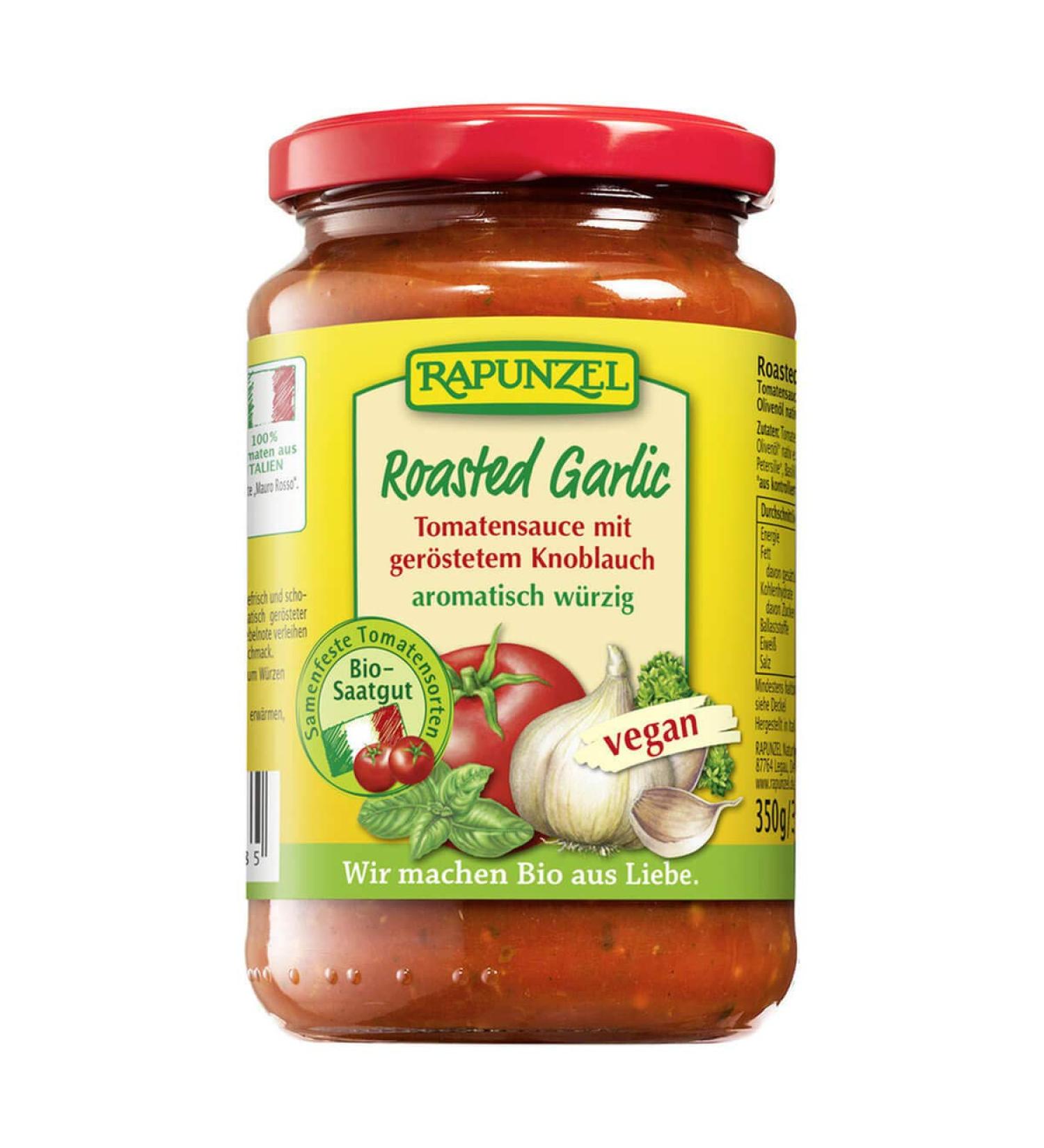 Rapunzel Naturkost Rapunzel Roasted Garlic Pack of 6 Tomato Sauces 0.33 l