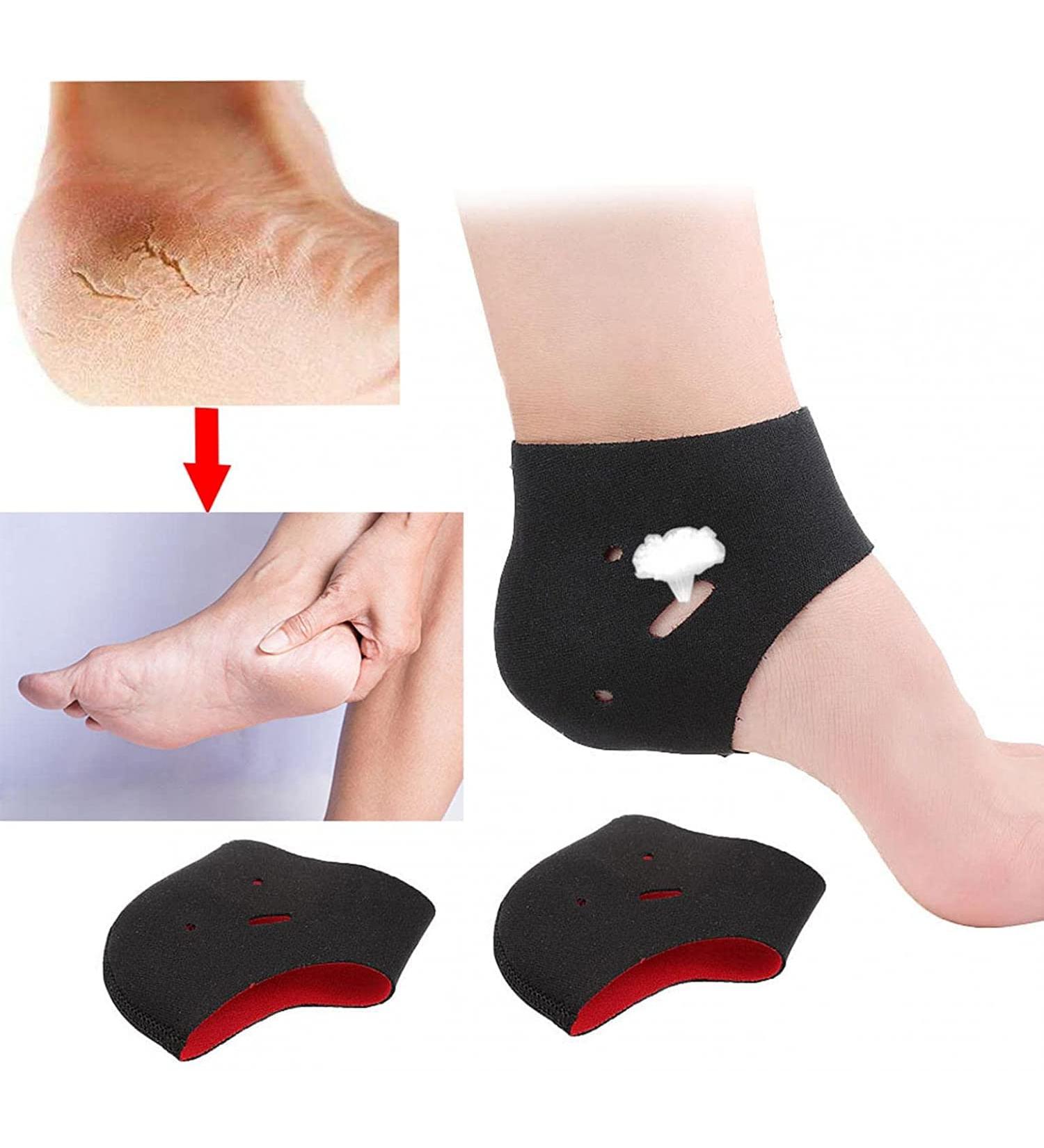 Unisex Moisturizing Heel Socks - Spa Socks for Cracked Dry Skin Care Breathable & Adjustable Foot Protectors for Heel Pain Relief - Buy Online on GoSupps.com