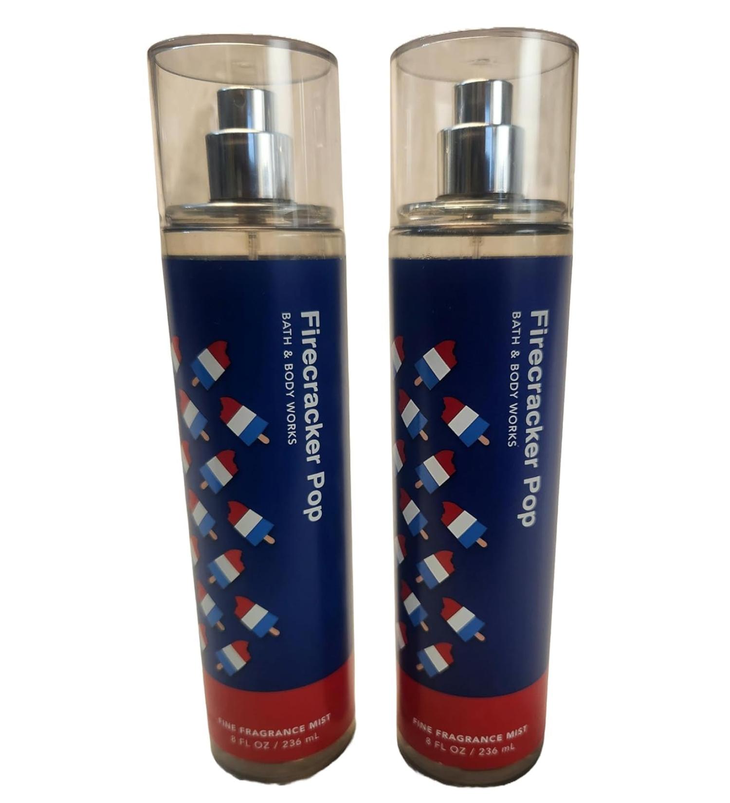 FIRECRACKER POP Full Size 2 piece Fragrance Mist - BUNDLE GIFT SET - 8 fl oz each for bath and body work