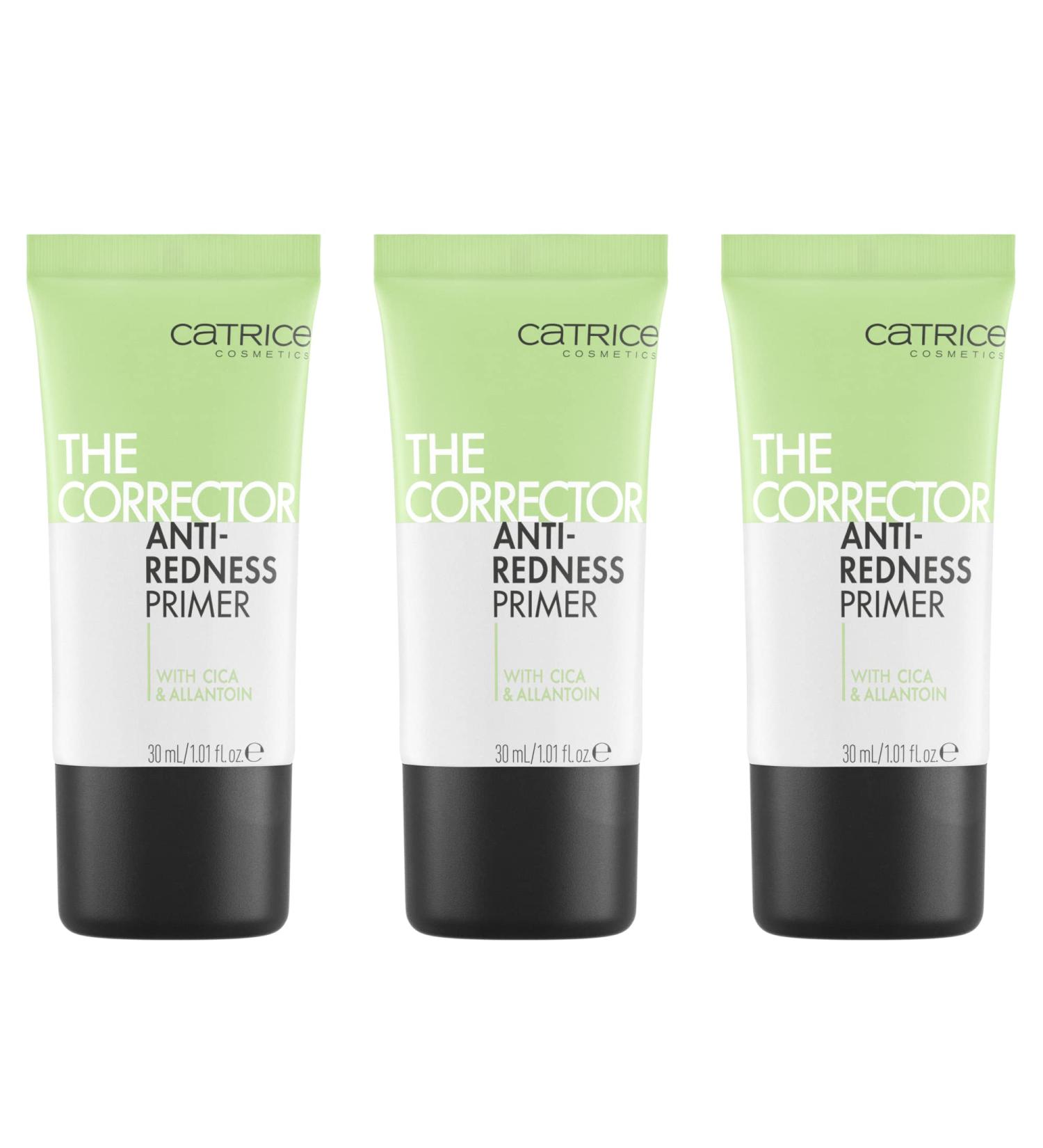  Catrice Catrice The Corrector Set of 3 Anti-Redness Primers Green Long-Lasting Nourishing Pore-Refining for Dry Skin Vegan Oil-Free Fragrance-Free Alcohol-Free 3 x 30 ml - Buy Online on GoSupps.com