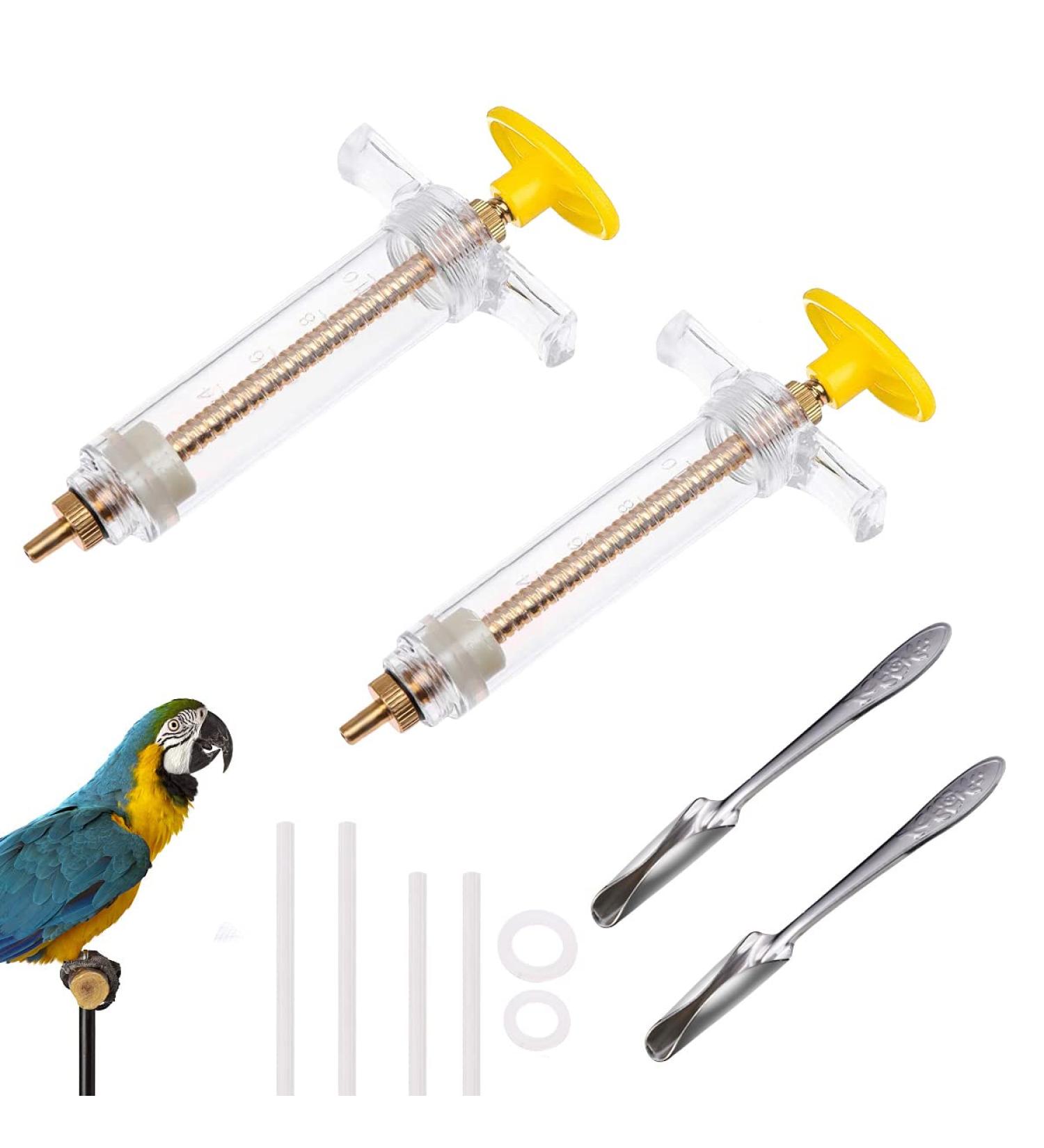 Bird Feeding Syringe Set Baby Birds Syringe Feeder Parrot Feeding Syringe Tube Measuring Syringe Budgie Pet Hand Rearing Feeding Syringes Baby Birds Feeding Syringe Used for Feeding Milk Medicine - Buy Online on GoSupps.com