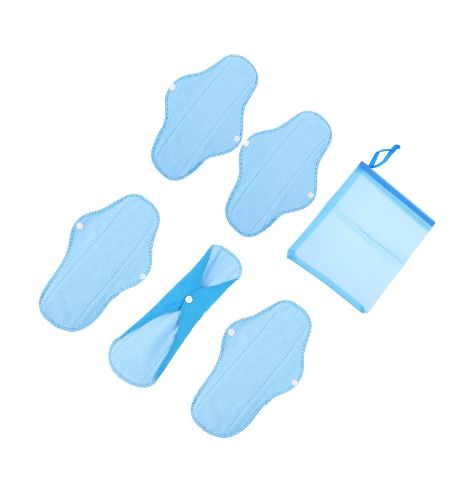 SEWOART Women's Reusable Menstrual Pads - 6 Pack Polarfleece Washable Menstrual Bonds for Comfort & Convenience - Buy Online on GoSupps.com