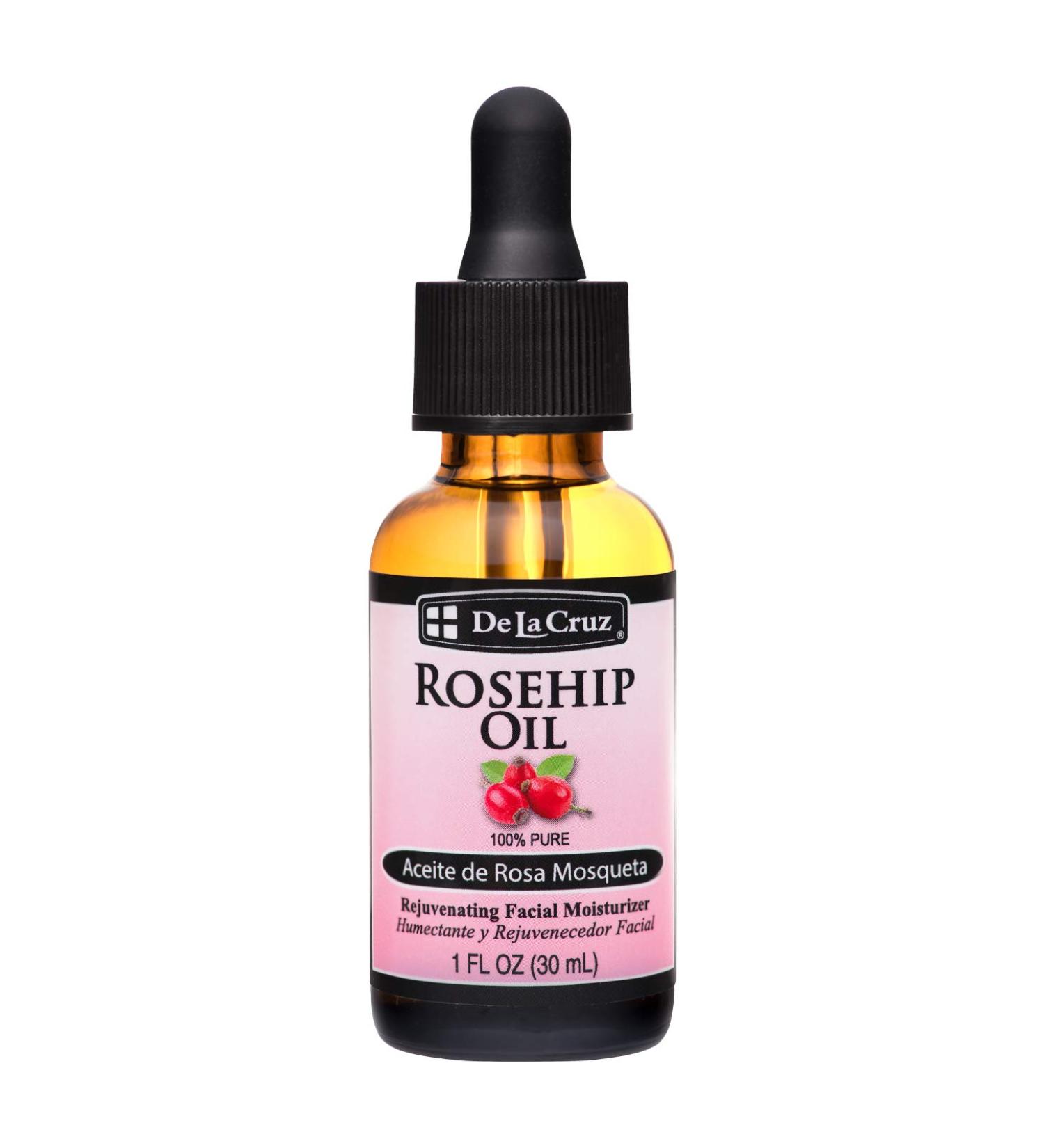De La Cruz Rosehip Oil Facial Moisturizer 1 oz - Rejuvenating Skin Hydration - Buy Online on GoSupps.com