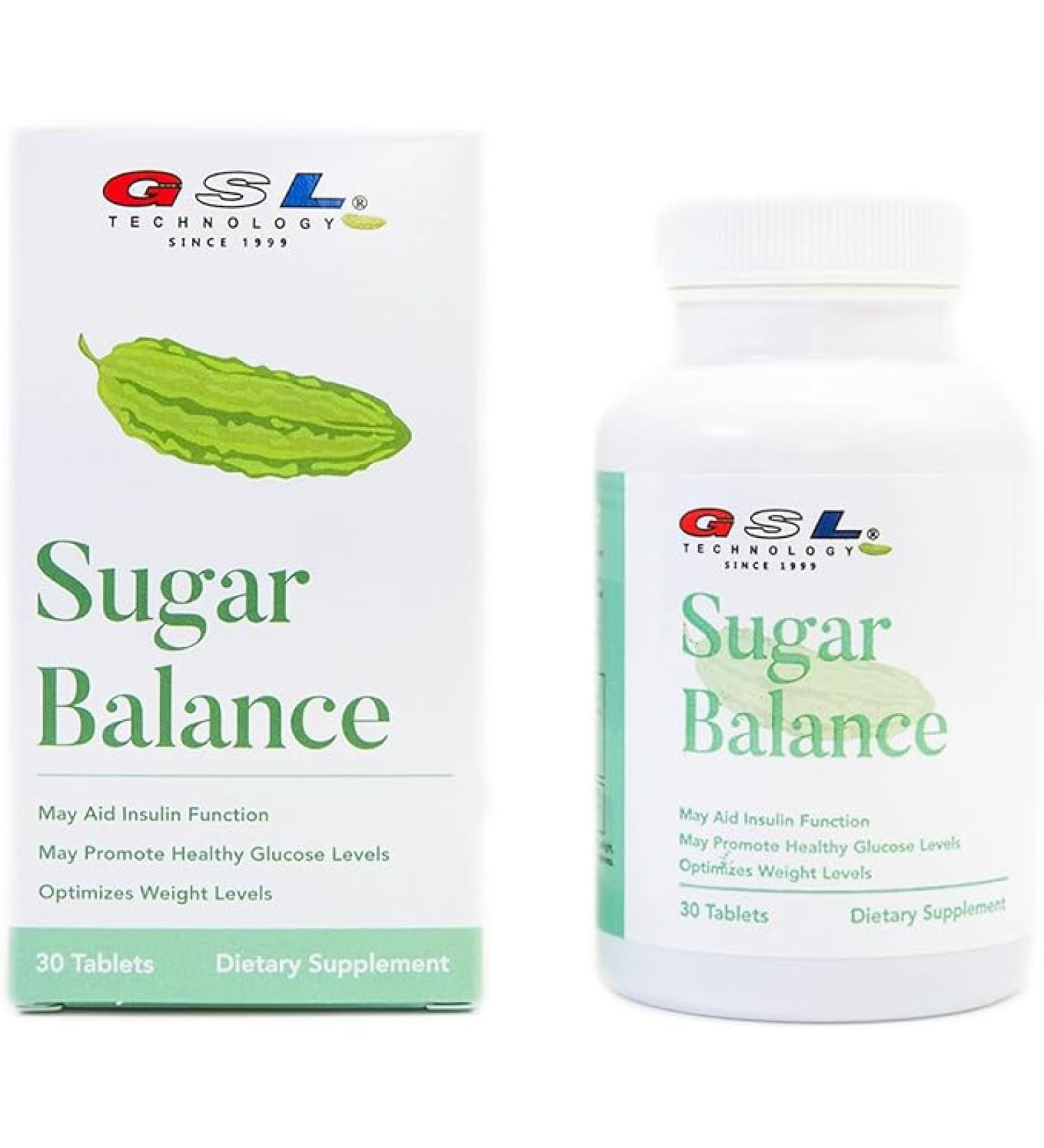 GSL Technology Original Sugar Balance 1000mg Bitter Melon Extract Made in USA (30 Count) - Buy Online on GoSupps.com