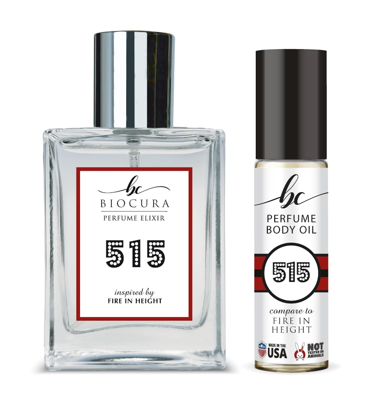 BC Perfume 515 Spray + Body Oil Set Impression of Fire in Height Travel Size Refillable Bottle Long Lasting Blend Sample For Men / 10ml+50ml - Buy Online on GoSupps.com