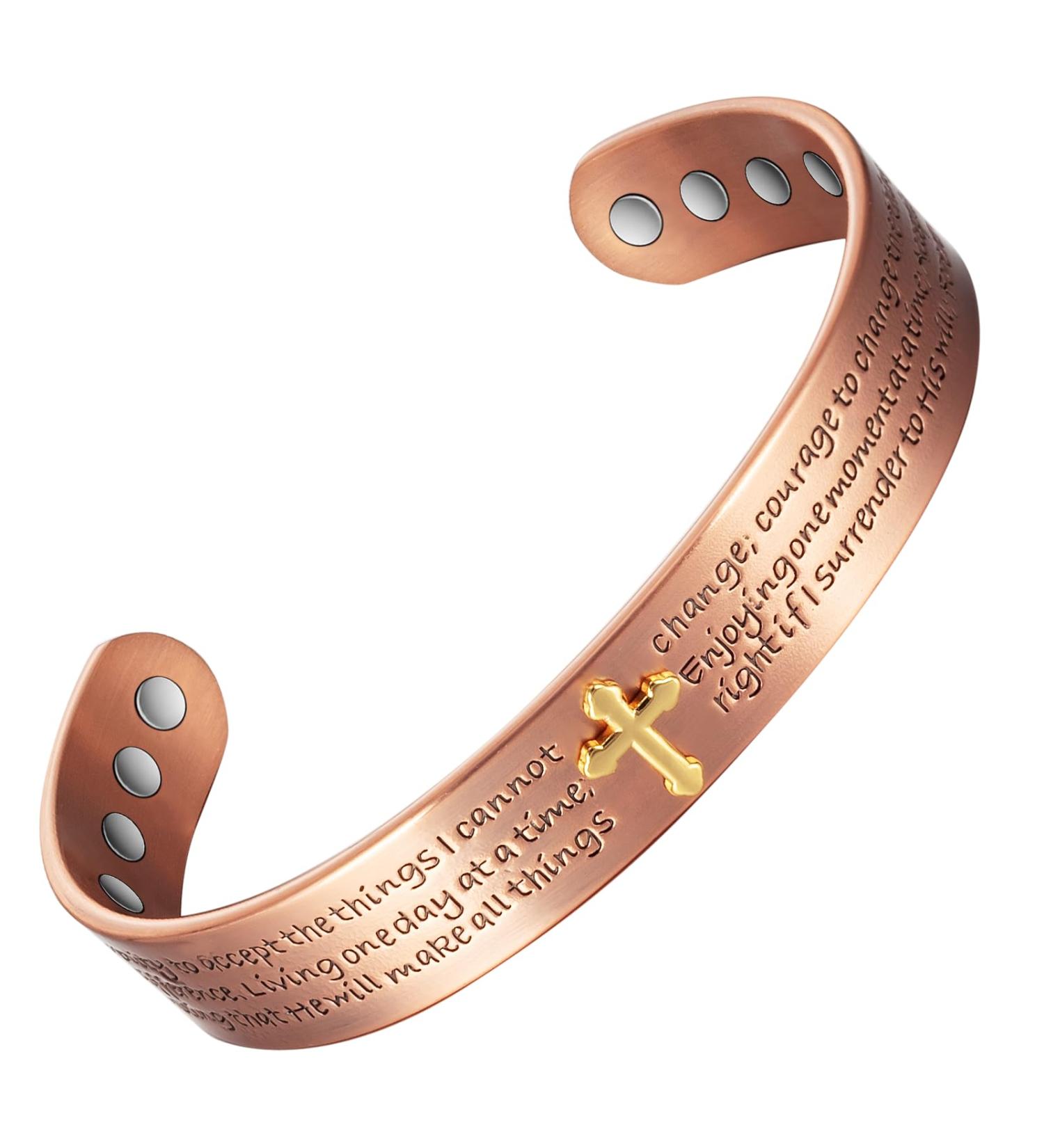 Shop Pure Copper Adjustable Christian Magnetic Bracelets for Men & Women | Fashion Jewelry Gifts - Buy Internationally - Buy Online on GoSupps.com