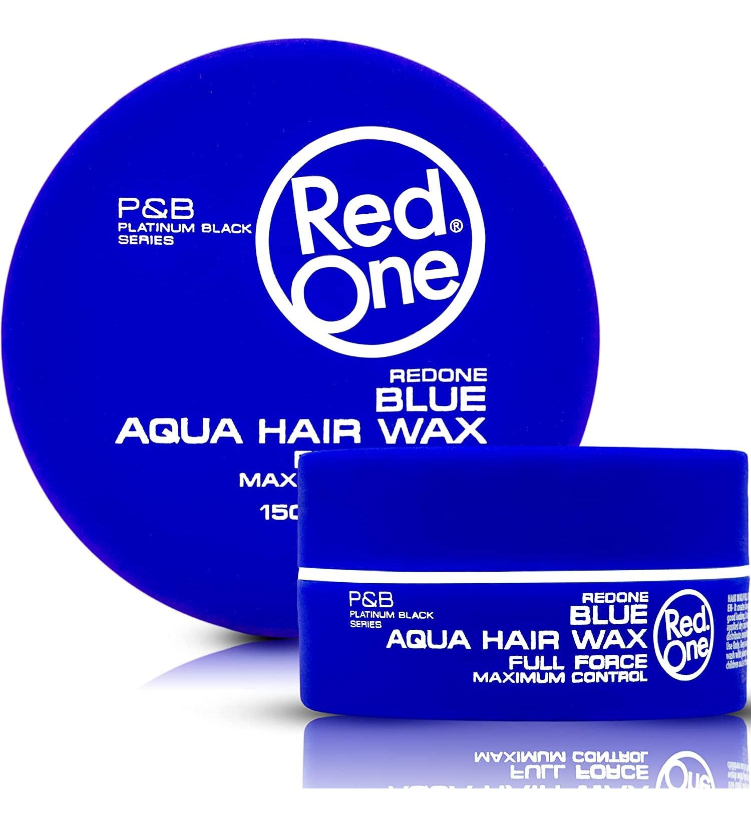 RedOne Aqua Hair Wax Blue - Strong Hold Styling Gel for Men - 150mL - Buy Online on GoSupps.com