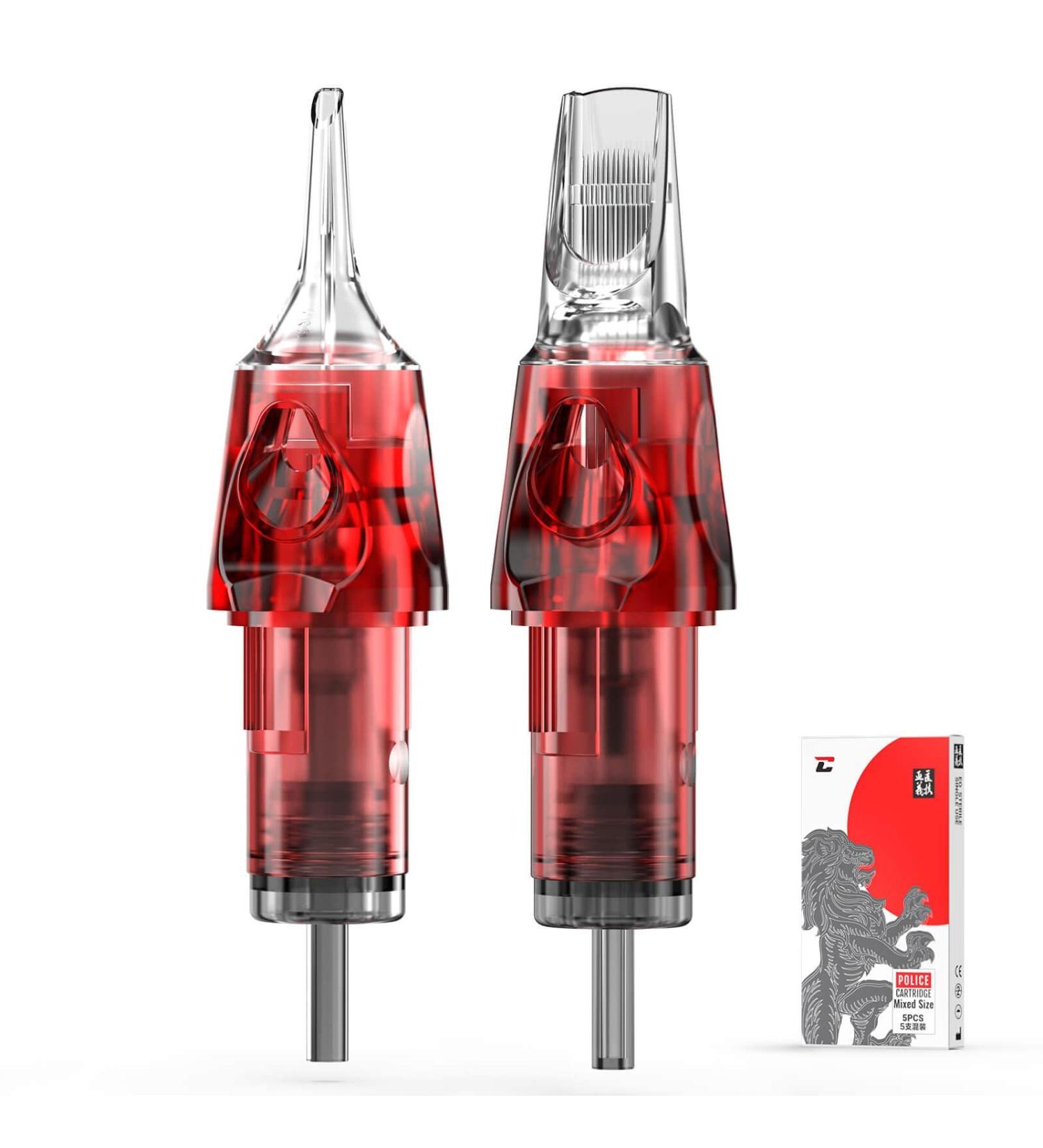 CNC Tattoo Cartridges Needles with Membrane - 5Pcs Disposable Mixed Sizes 1003RL 1209RS 1215RM 1209RL 1007RLT EN04-SYZ - Buy Online on GoSupps.com