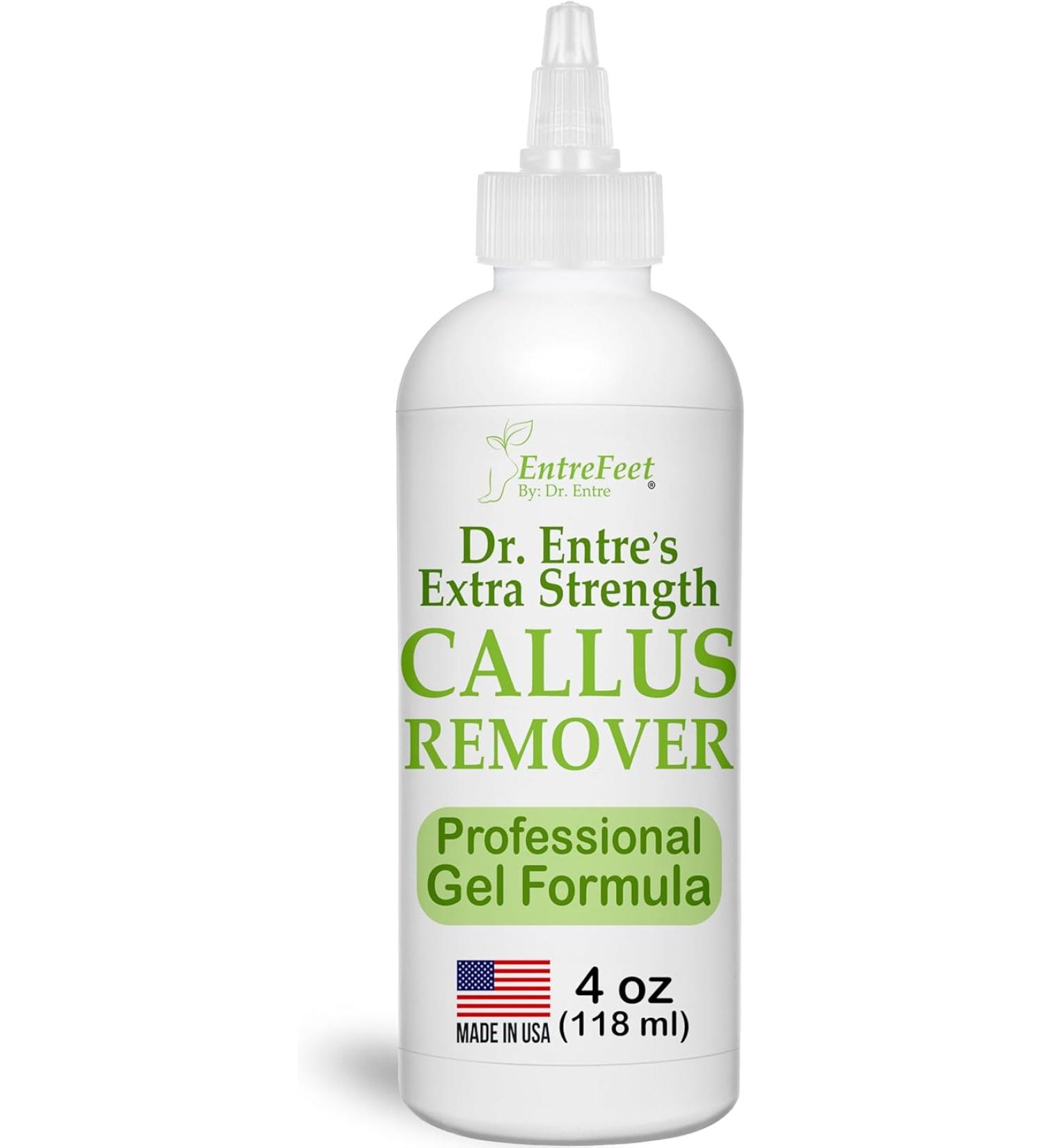 Dr. Entre's Extra Strength Callus Remover Gel - 4 oz | Effective Foot Care & Dead Skin Remover for Smooth Feet | Pedicure Tools & Supplies - Buy Online on GoSupps.com