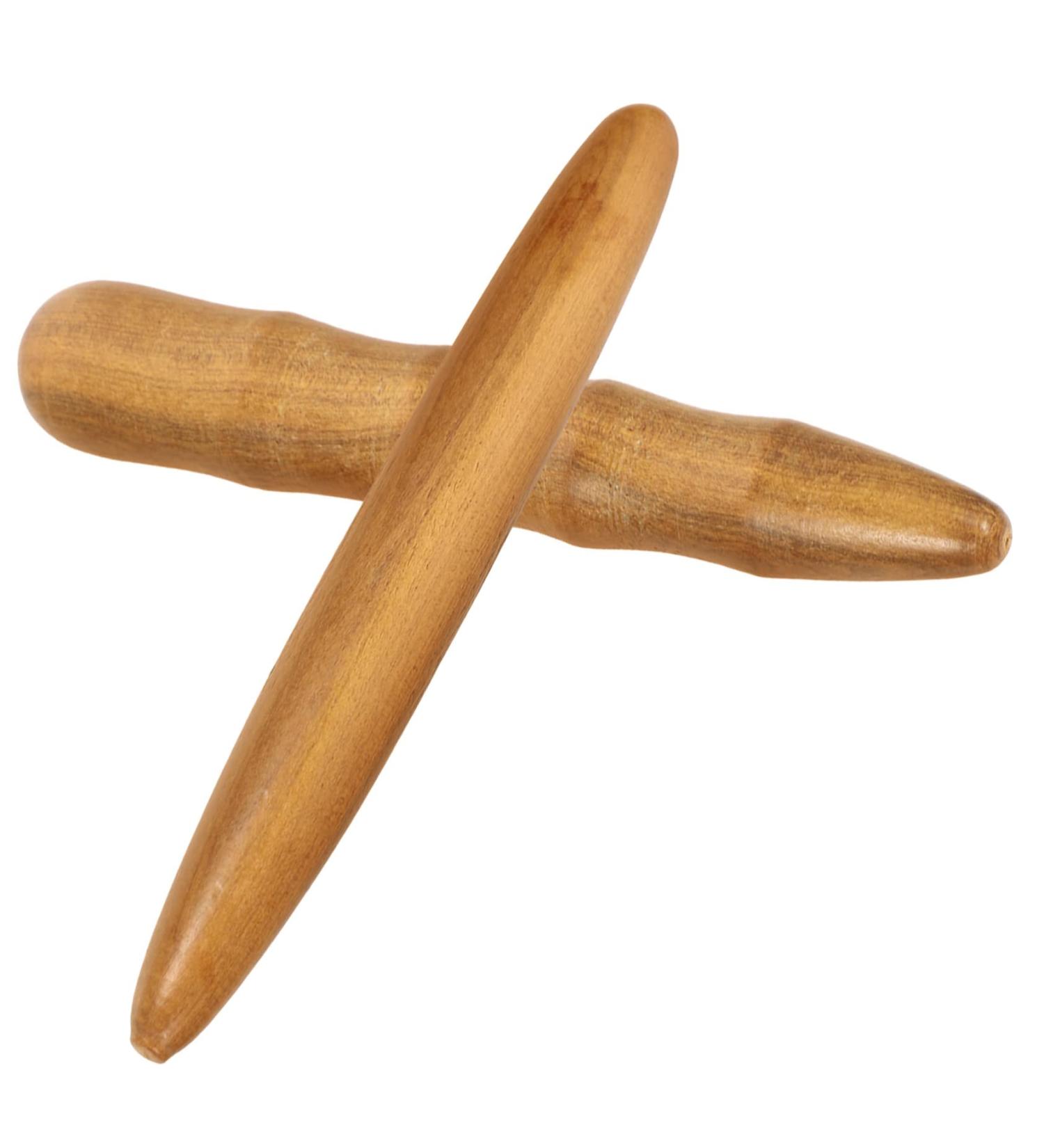 Lurrose 2-Piece Acupressure Massage Roller Set | Hand & Foot Reflex Zone Therapy Tools | Wooden Foot Massager | 11.5x1.5cm | International Shipping - Buy Online on GoSupps.com