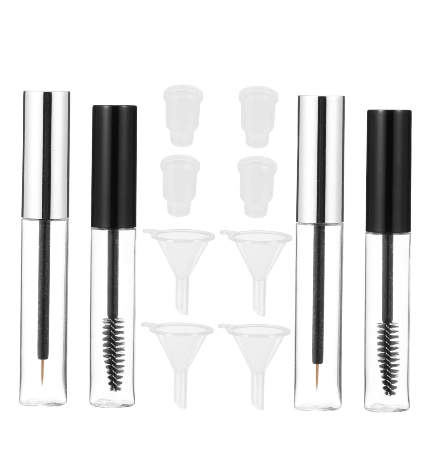 Mikinona Clear Mascara 2 Sets mascara tube sample containers empty eyelash tube Eyelash Cream Tube travel cosmetic eyeliner 10.5X1.5CM Assorted Color - Buy Online on GoSupps.com