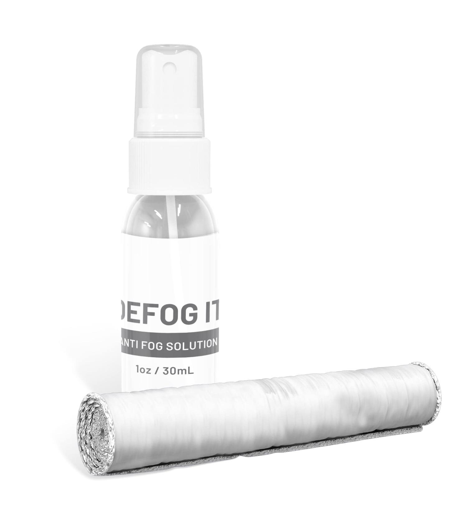 DEFog IT Anti Fog Spray Travel Kit - 1oz Bottle, Microfiber Cloth, Travel Pouch - for Eyeglass Lens, Goggles, Face Shield, Phone Screen - Professional Grade Formula with 300 Uses - Buy Online on GoSupps.com