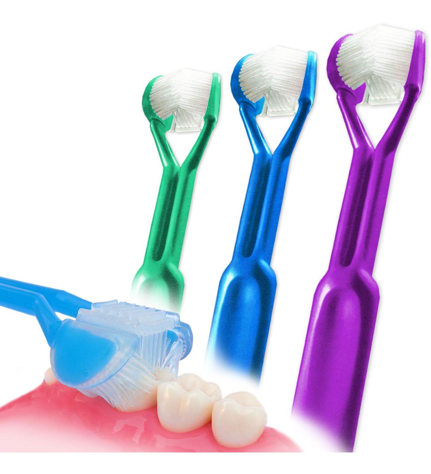 DenTrust 3-Sided Toothbrush - Clinically Proven results for Whole Family | Fast, Easy, & Effective - Buy Online on GoSupps.com
