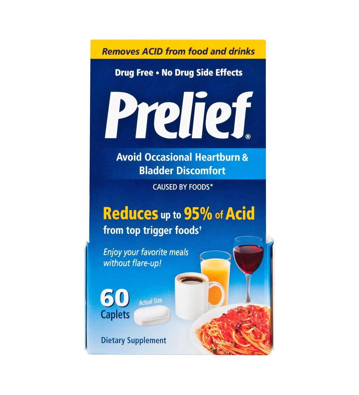 Prelief 60 Caplets - Fast-Acting Relief for Digestive Discomfort - Buy Online on GoSupps.com