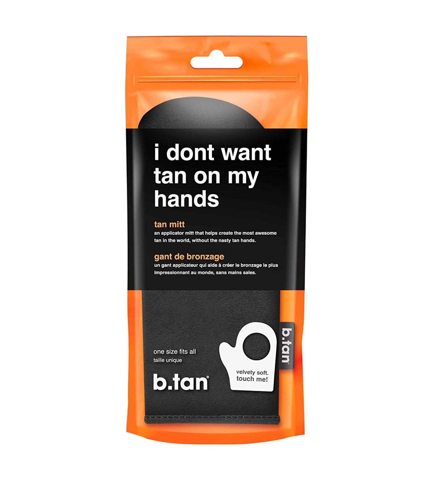 B.tan Tanning Mitt | Hand-Free Self Tanning Applicator for Streak-Free, Natural Bronzed Glow - Buy Online on GoSupps.com