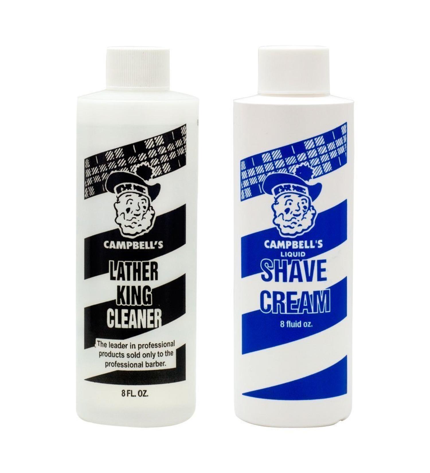 Campbell's Shave Cream and Campbell's Latherking Cleaner Combo
