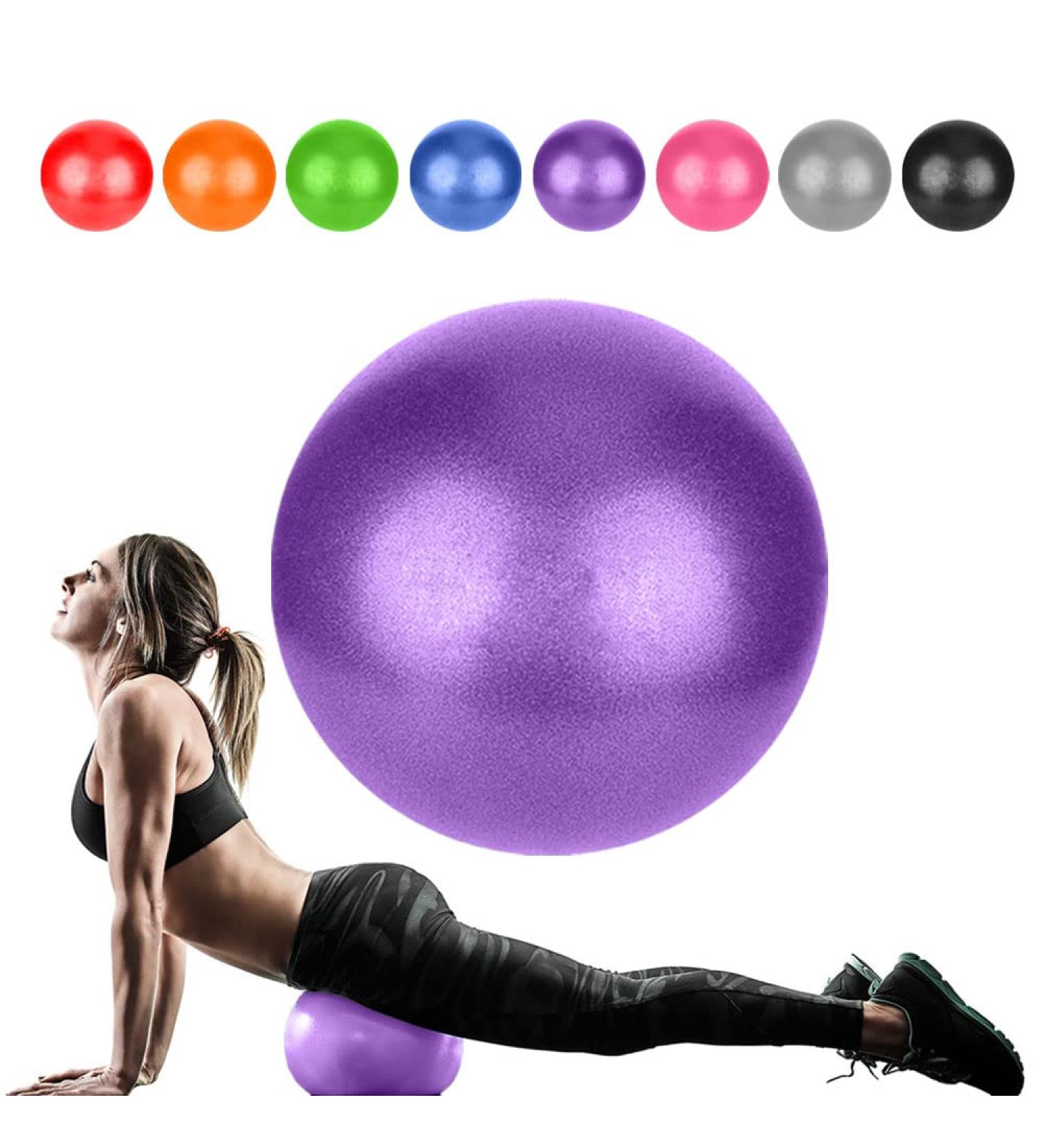 9 Inch Small Purple Pilates Ball - Core Training & Physical Therapy Tool for Yoga & Workout - Improves Balance - Buy Online on GoSupps.com