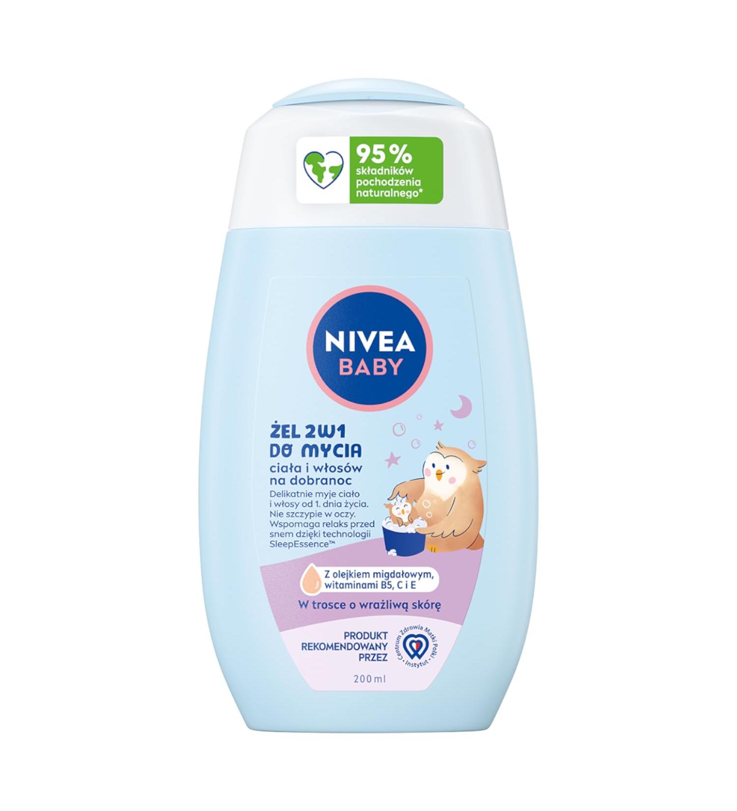 NIVEA BABY 2in1 Body and Hair Gel for Good Night 200 ml - Buy Online on GoSupps.com