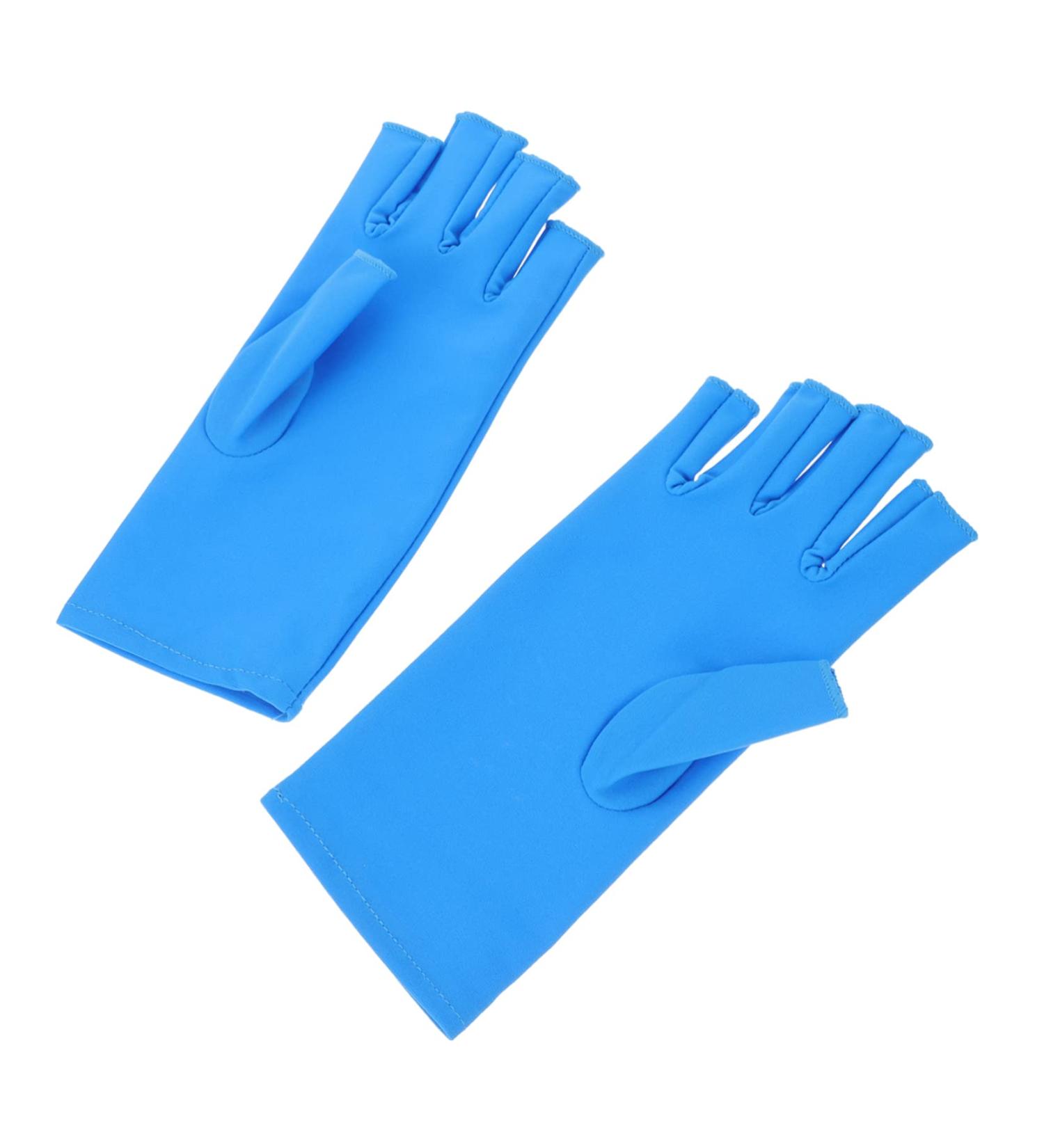 BIUDECO 1 Pair Nail Gloves Shield Glove Nail Fingerless Gloves Nail Tools for Nail Art Manicures Glove Gloves Hand Cover Down Mittens Gel Manicure Tools Elastic Spandex - Buy Online on GoSupps.com