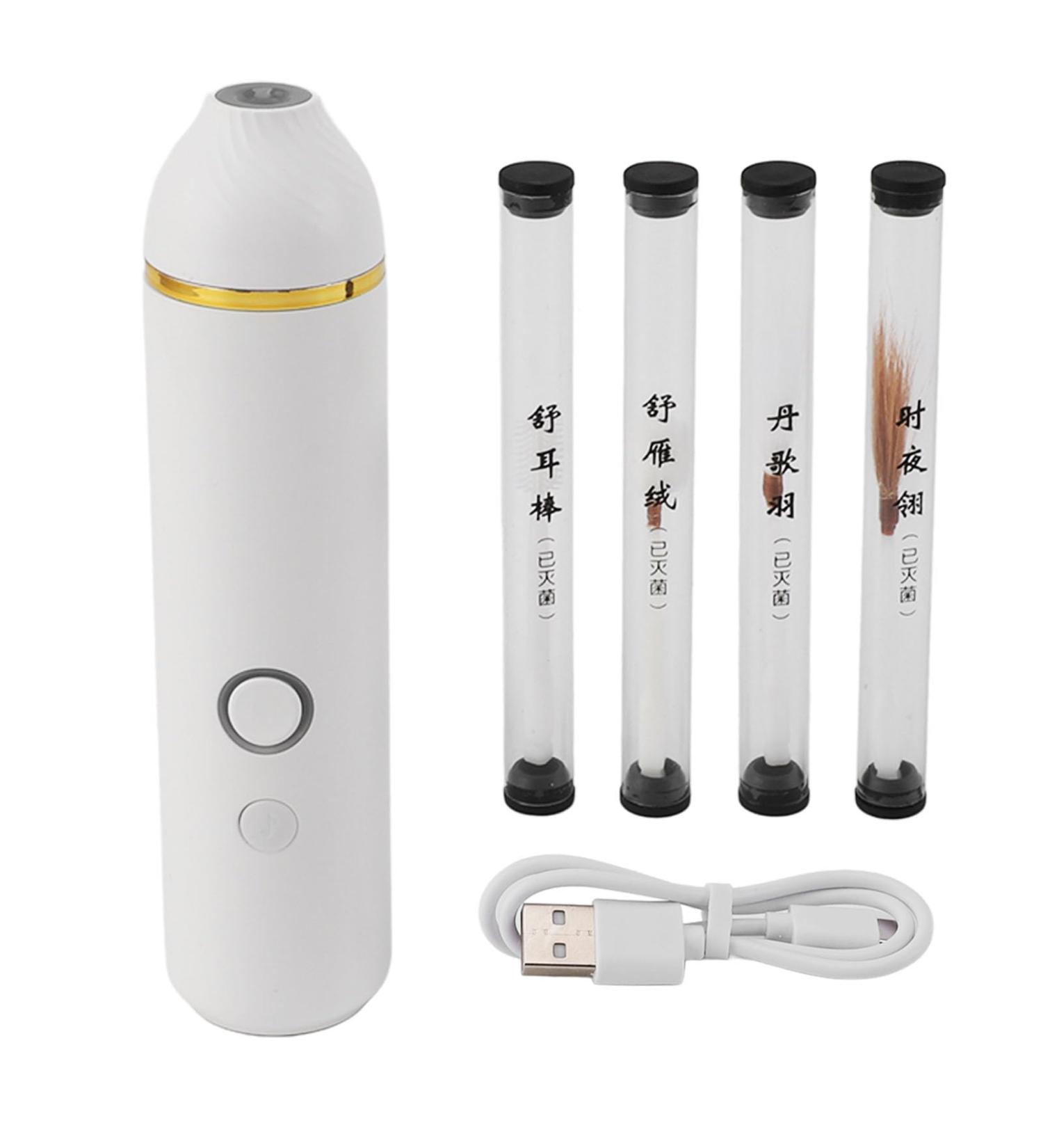 Electric Ear Wax Removal Tool Kit | Fast Charging Ear Cleaner & Feathered Ear Cleaning Set - International Shipping Available - Buy Online on GoSupps.com